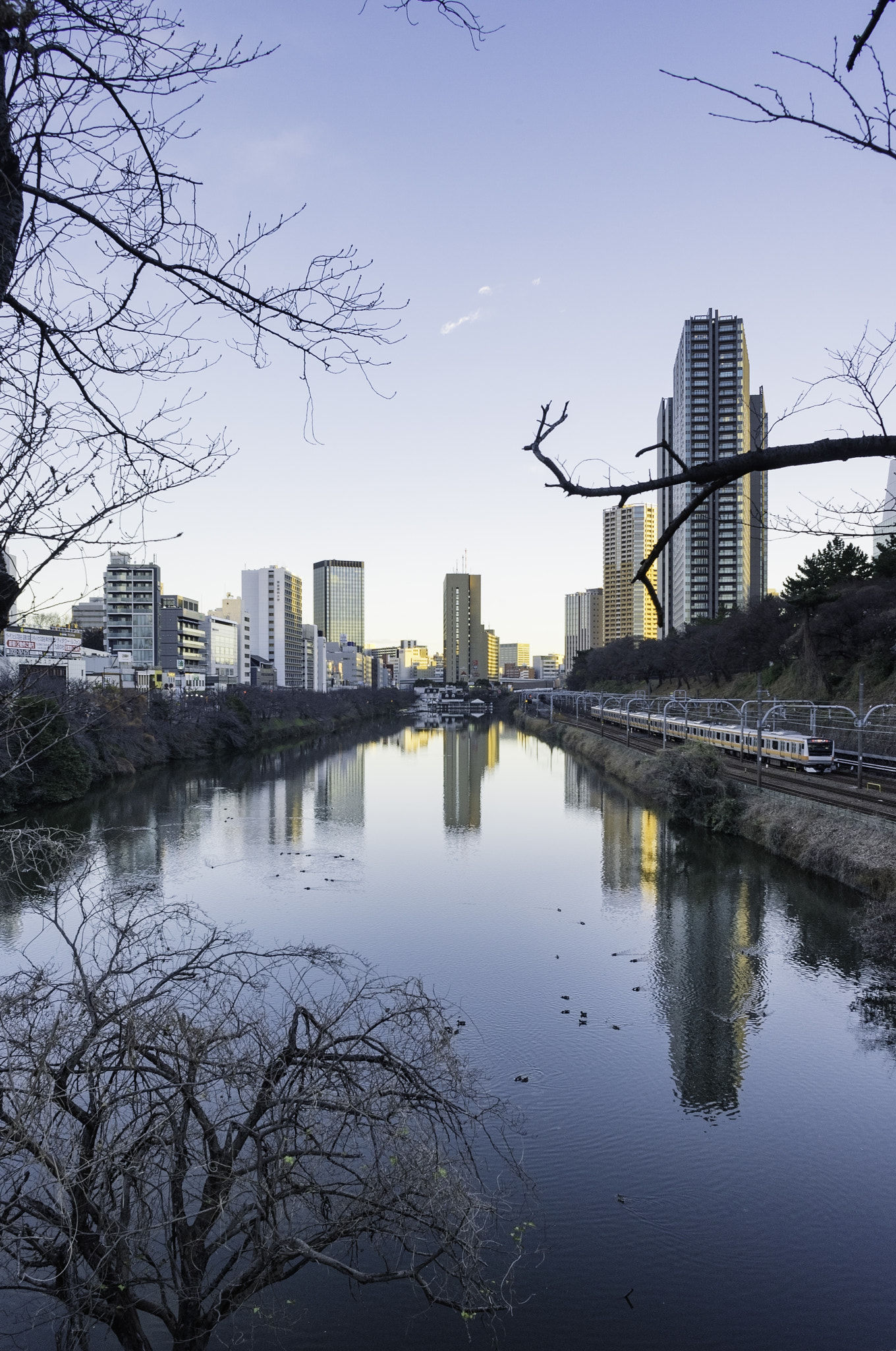 Ricoh GXR A12 sample photo. 神田川 kanda-gawa, river, tokyo photography