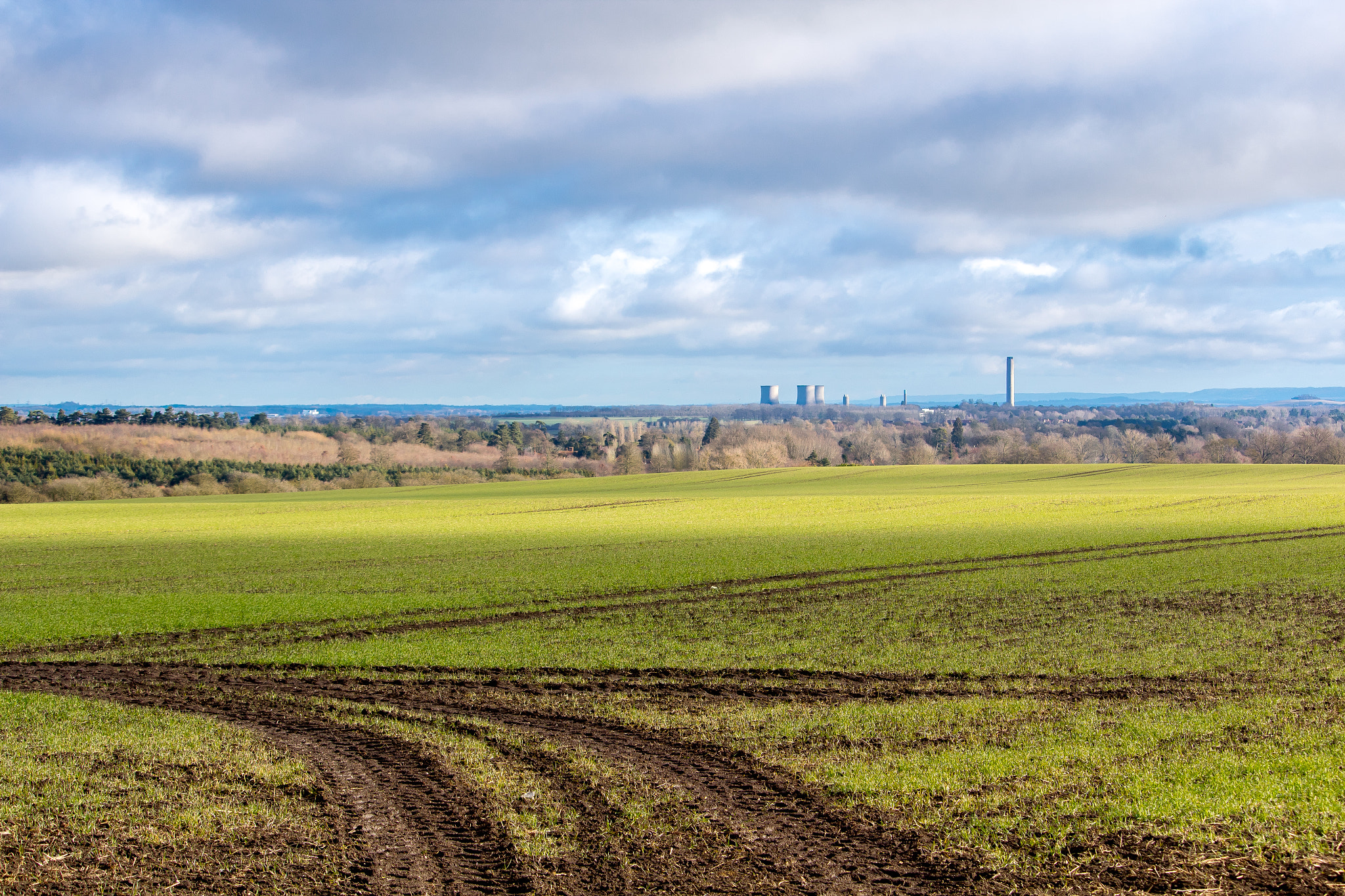 Canon EF-S 55-250mm F4-5.6 IS STM sample photo. Tractor tracks photography