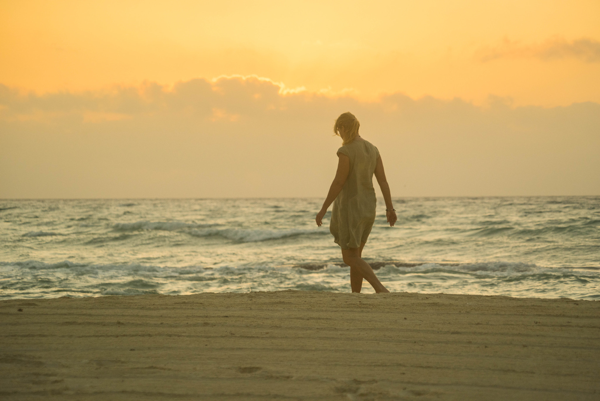 Sony a7R + Sony FE 24-240mm F3.5-6.3 OSS sample photo. Walking at sunrise photography