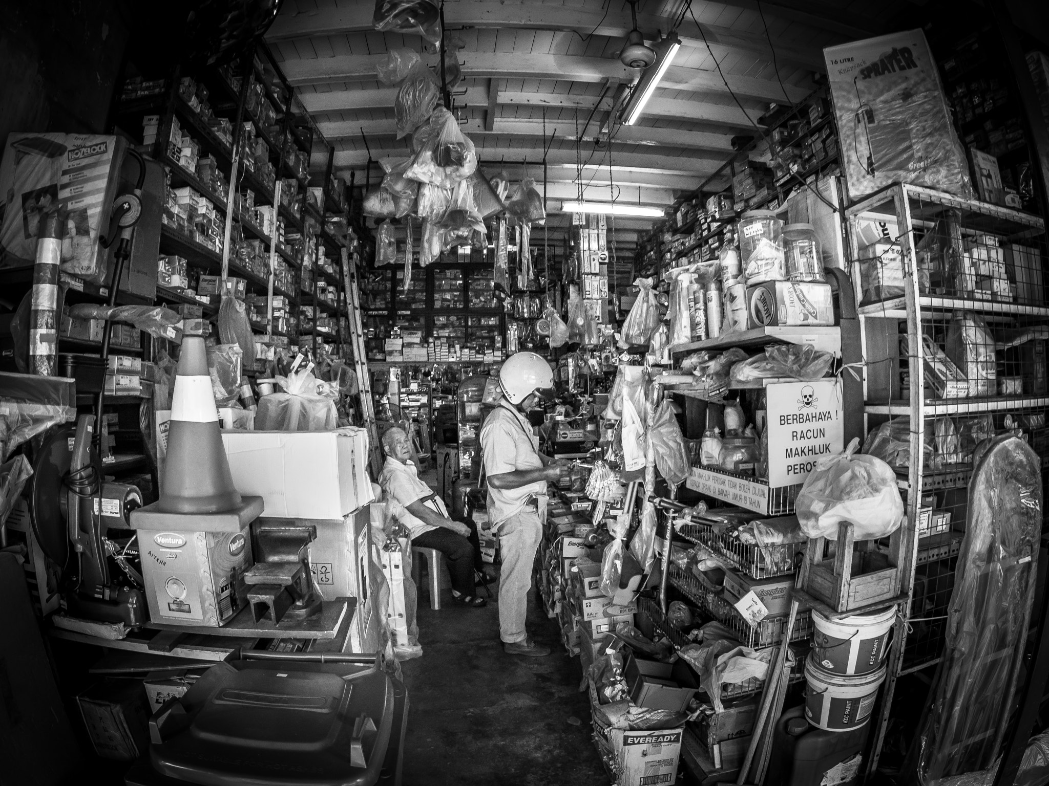 Olympus PEN-F sample photo. A hardware store in ipoh photography