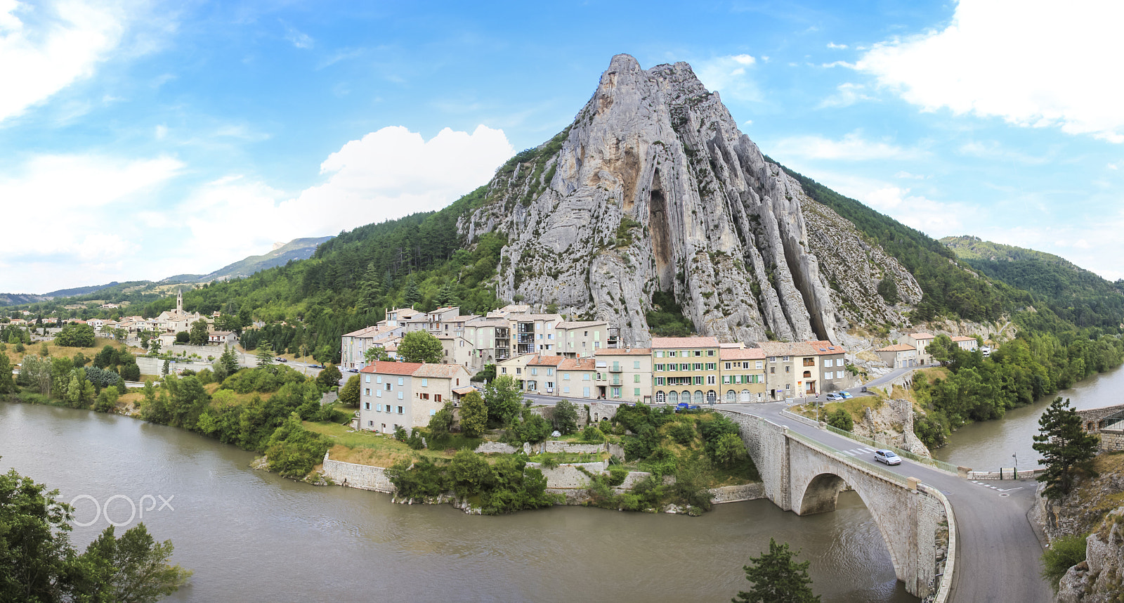 Canon EF-S 17-85mm F4-5.6 IS USM sample photo. Sisteron river durance route napoleon photography