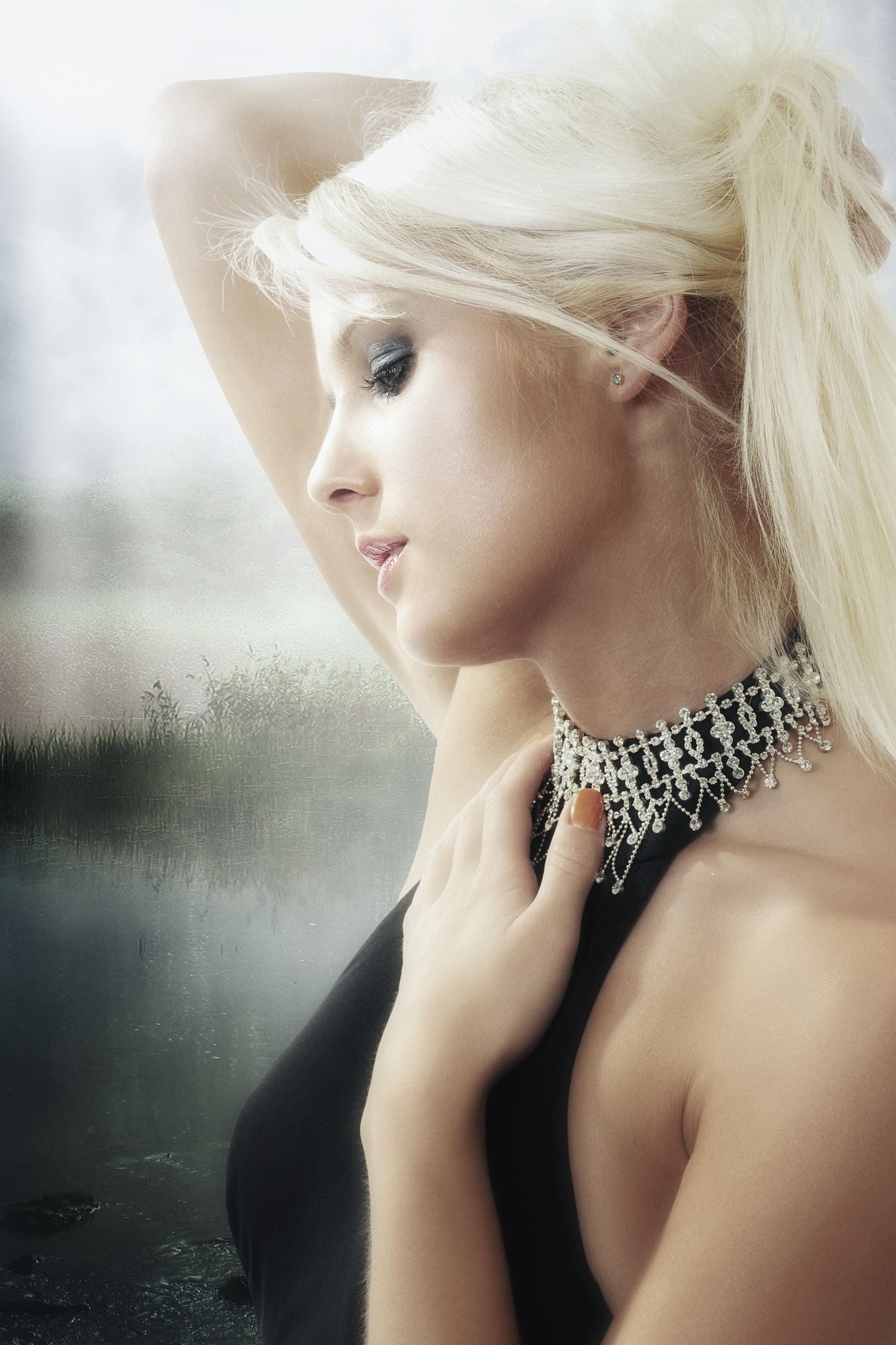 Nikon D300S sample photo. Tina by the lake photography