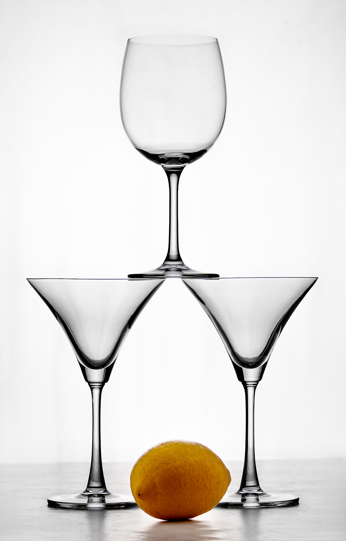 Nikon D5000 sample photo. Still life with glasses and lemon photography