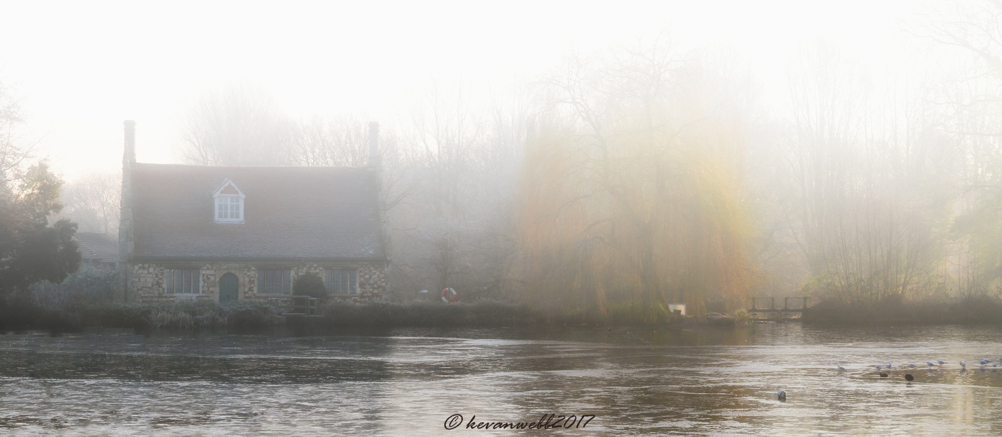 Canon EOS 760D (EOS Rebel T6s / EOS 8000D) sample photo. Water mill through mist photography