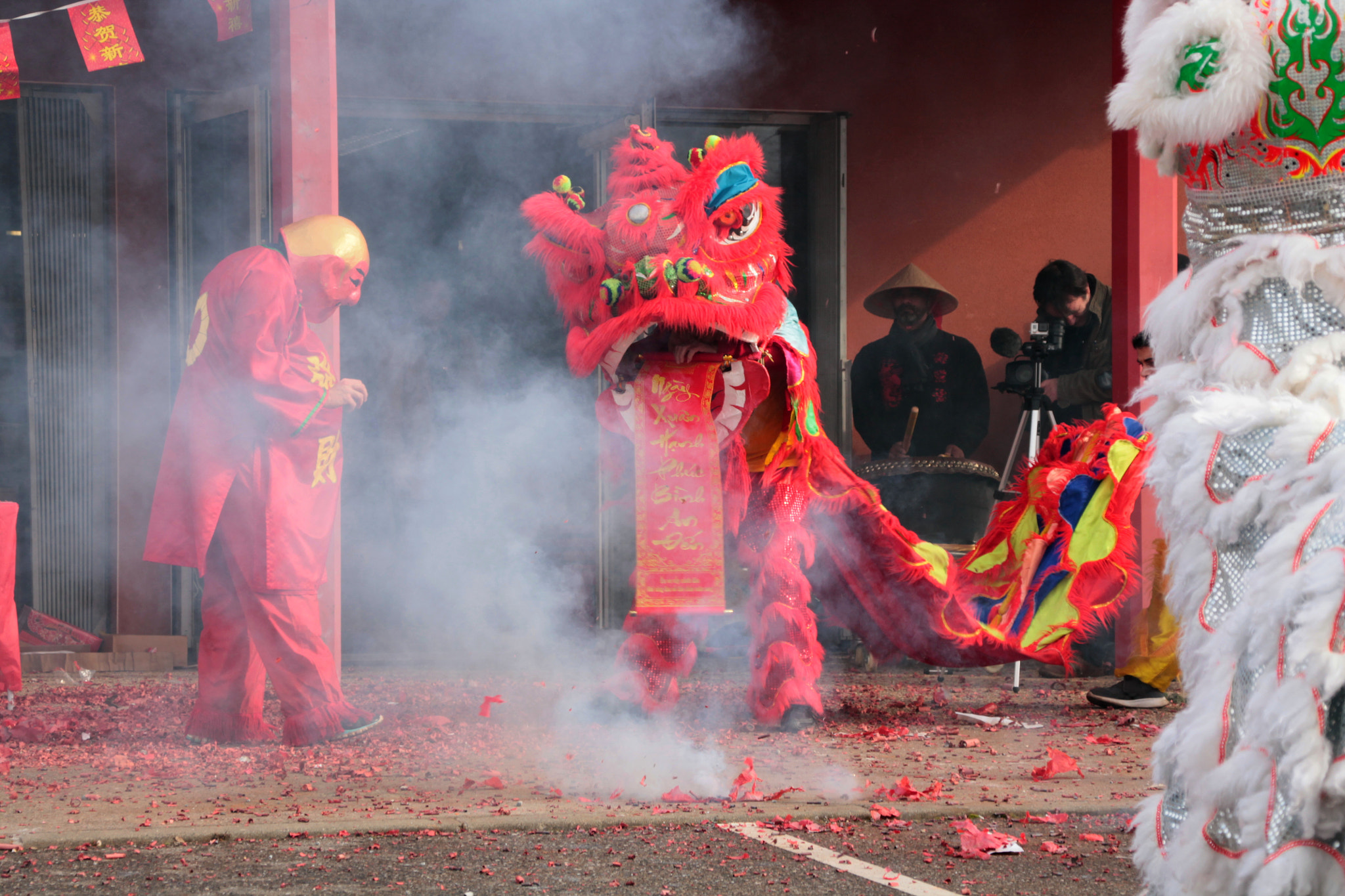 Canon EOS 1100D (EOS Rebel T3 / EOS Kiss X50) + Canon TS-E 90mm F2.8 Tilt-Shift sample photo. Traditional dragon dance photography