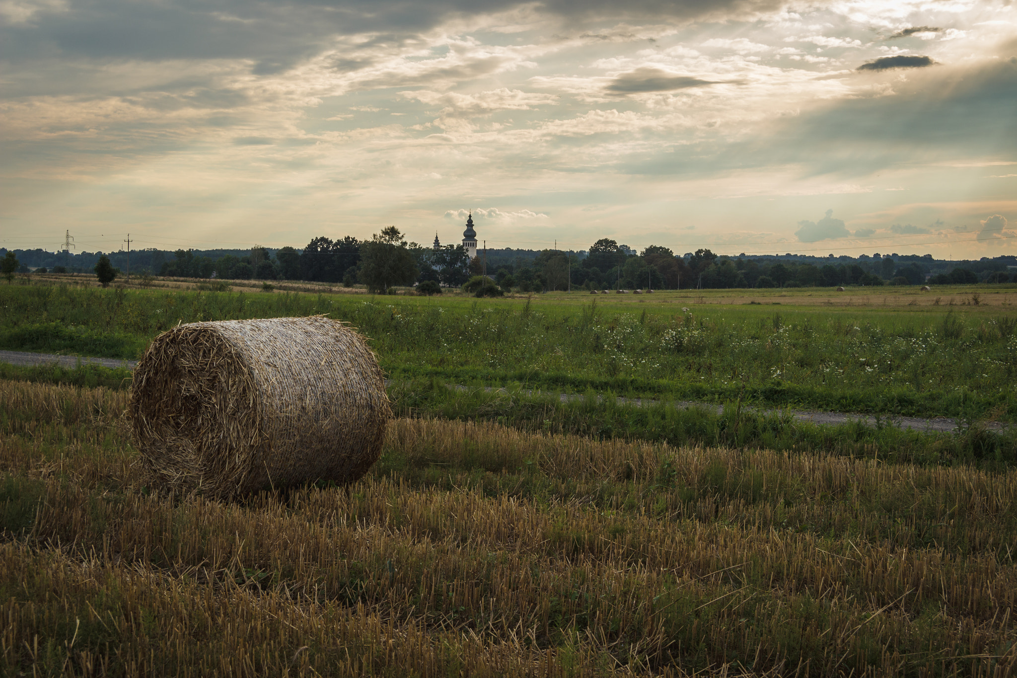 Canon EF-S 17-85mm F4-5.6 IS USM sample photo. Hay bale photography
