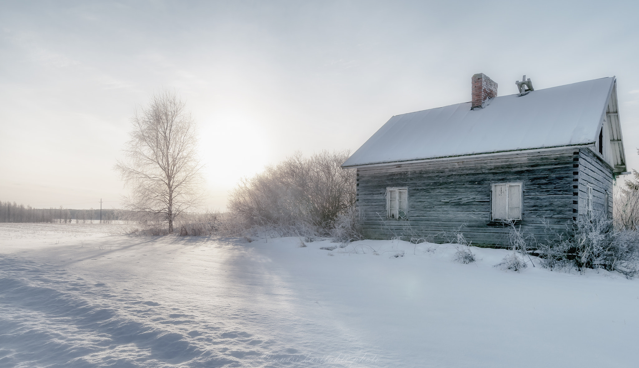 Nikon D300 sample photo. Frozen house photography