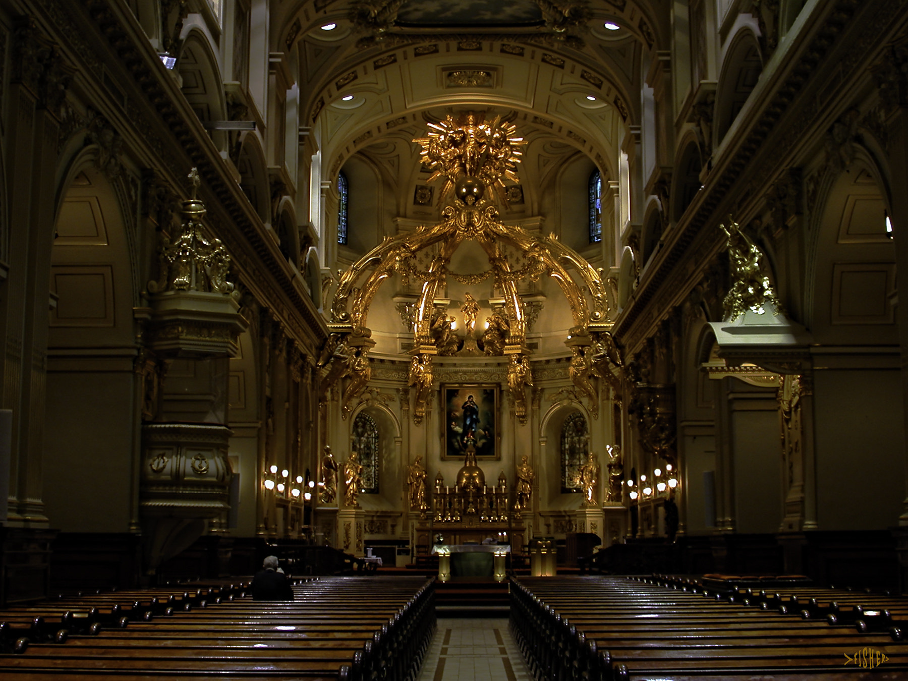 Nikon E995 sample photo. Cathedral basilica of notre dame de québec photography