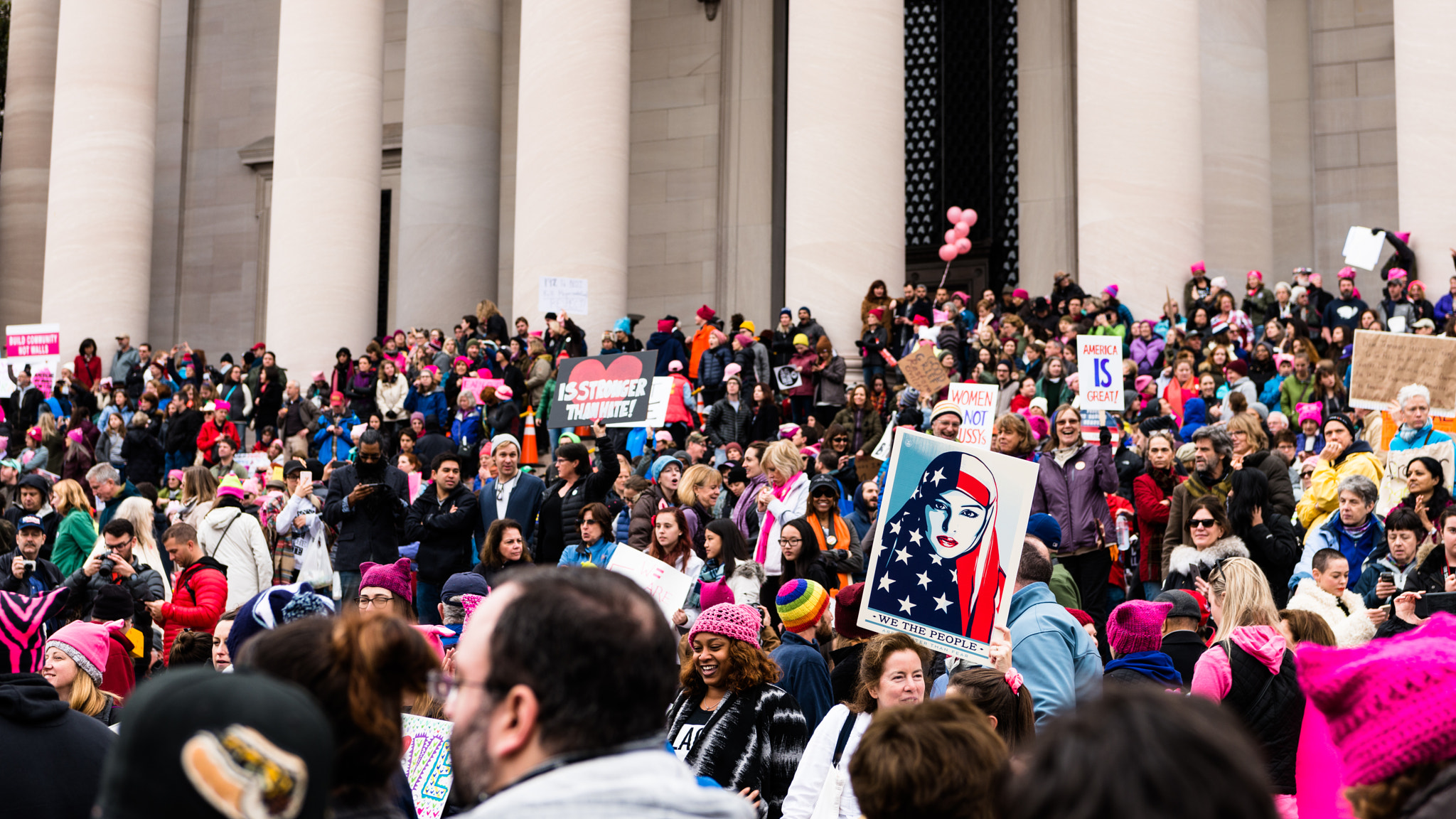 Nikon AF-S Nikkor 24-70mm F2.8E ED VR sample photo. Women's march on washington 03 photography