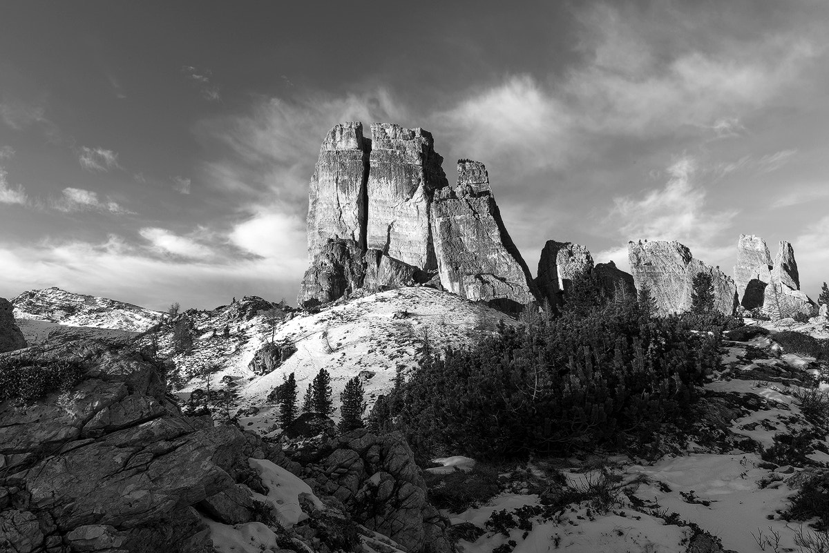 Nikon D800 + Nikon AF-S Nikkor 20mm F1.8G ED sample photo. *** 5 torri b/w *** photography