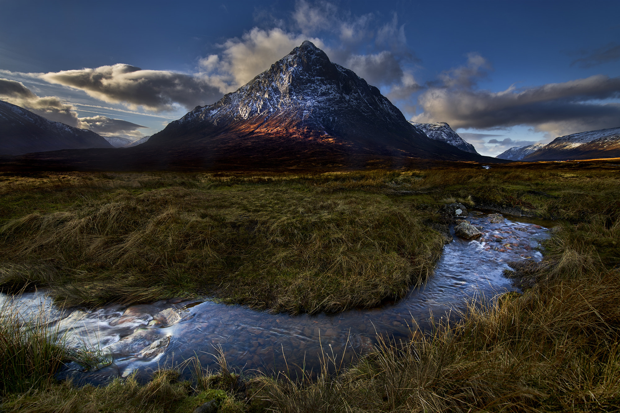 Phase One IQ3 80MP sample photo. Etive mor light, glen coe, scotland photography