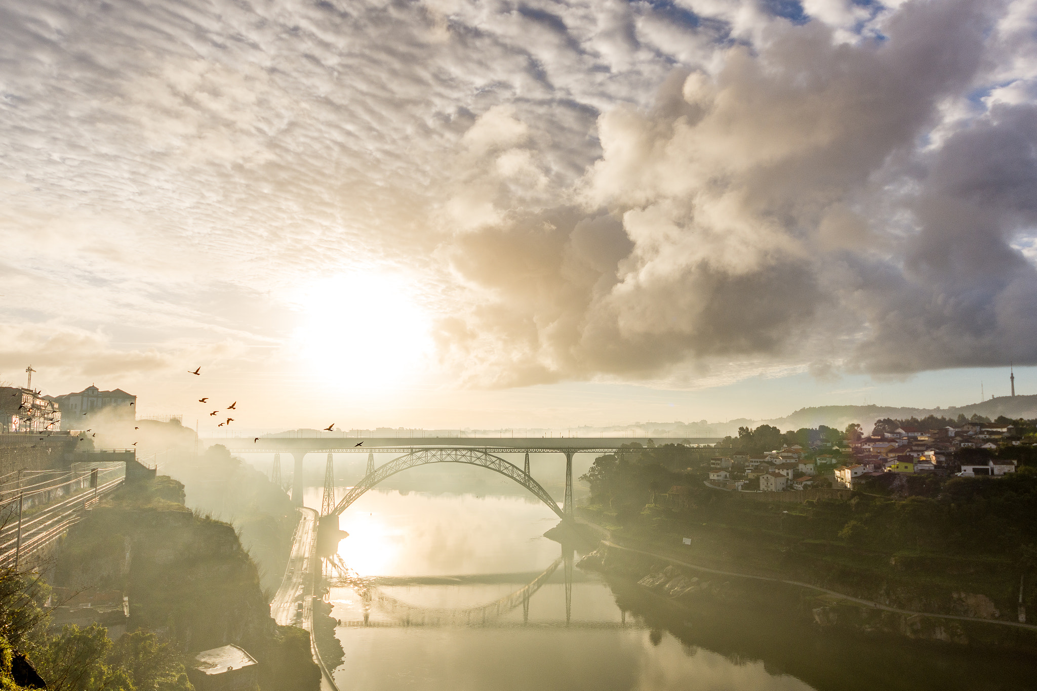Sigma 8-16mm F4.5-5.6 DC HSM sample photo. Porto in sunrise haze photography