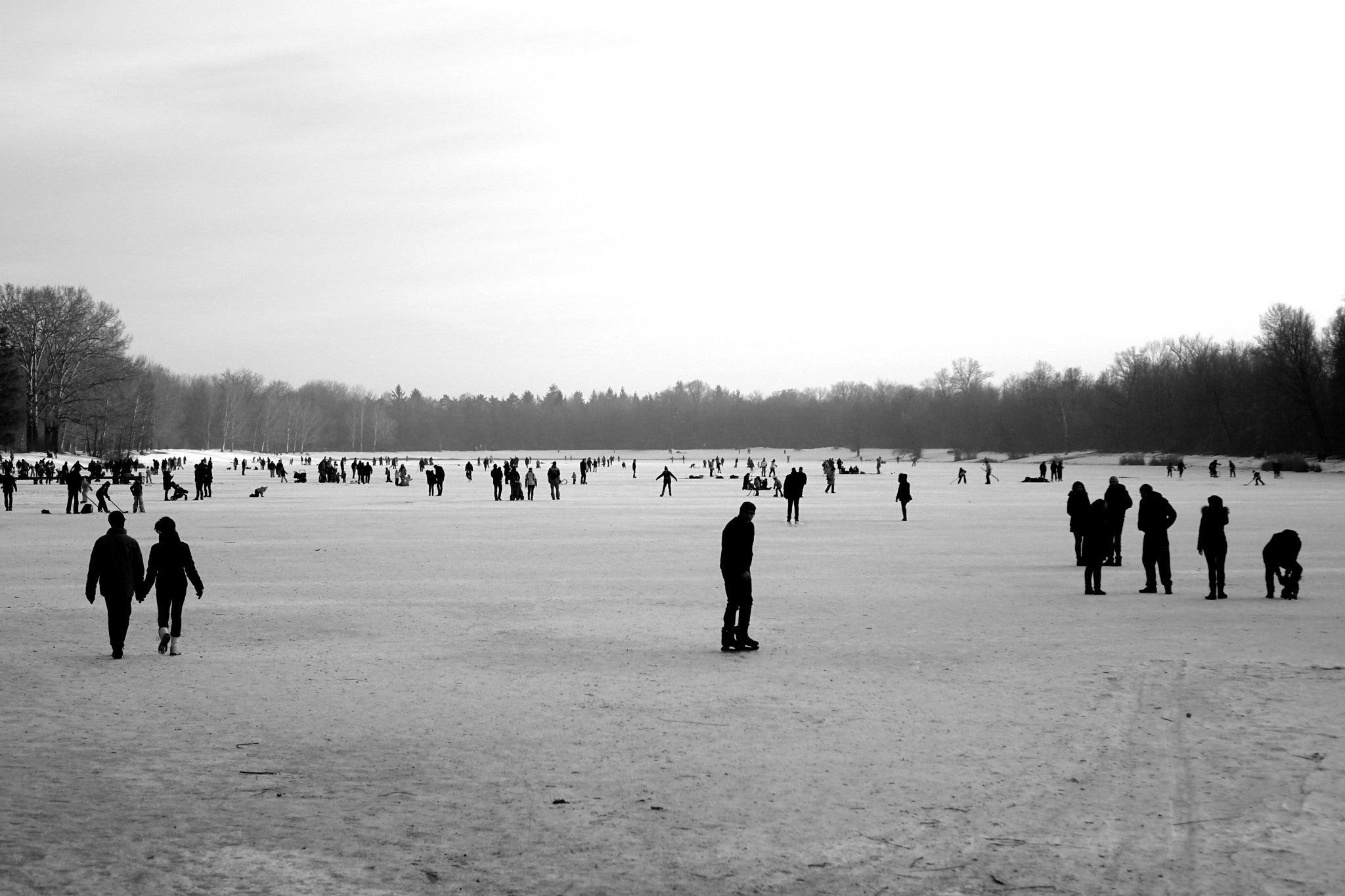 Sony 24-200mm F2.8 sample photo. People on ice photography