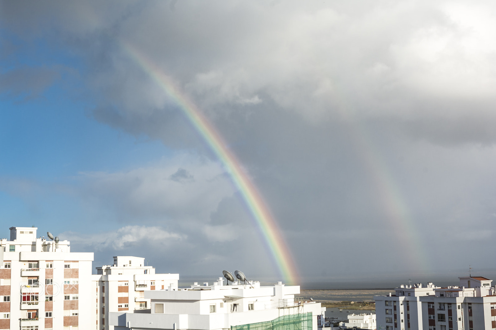 Nikon D7100 + Sigma 30mm F1.4 EX DC HSM sample photo. Rainbow in winter photography