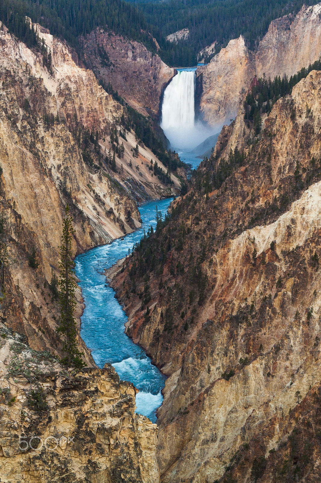 Canon EOS 500D (EOS Rebel T1i / EOS Kiss X3) sample photo. Lower yellowstone falls photography
