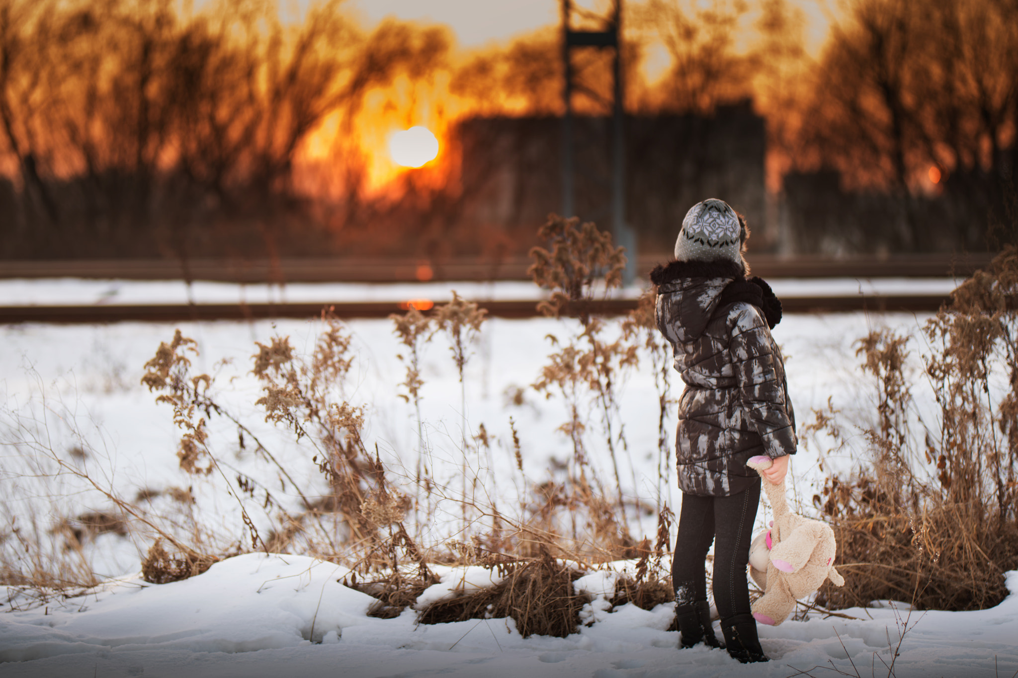 Nikon D610 + Sigma 105mm F2.8 EX DG Macro sample photo. Sunset in big city photography