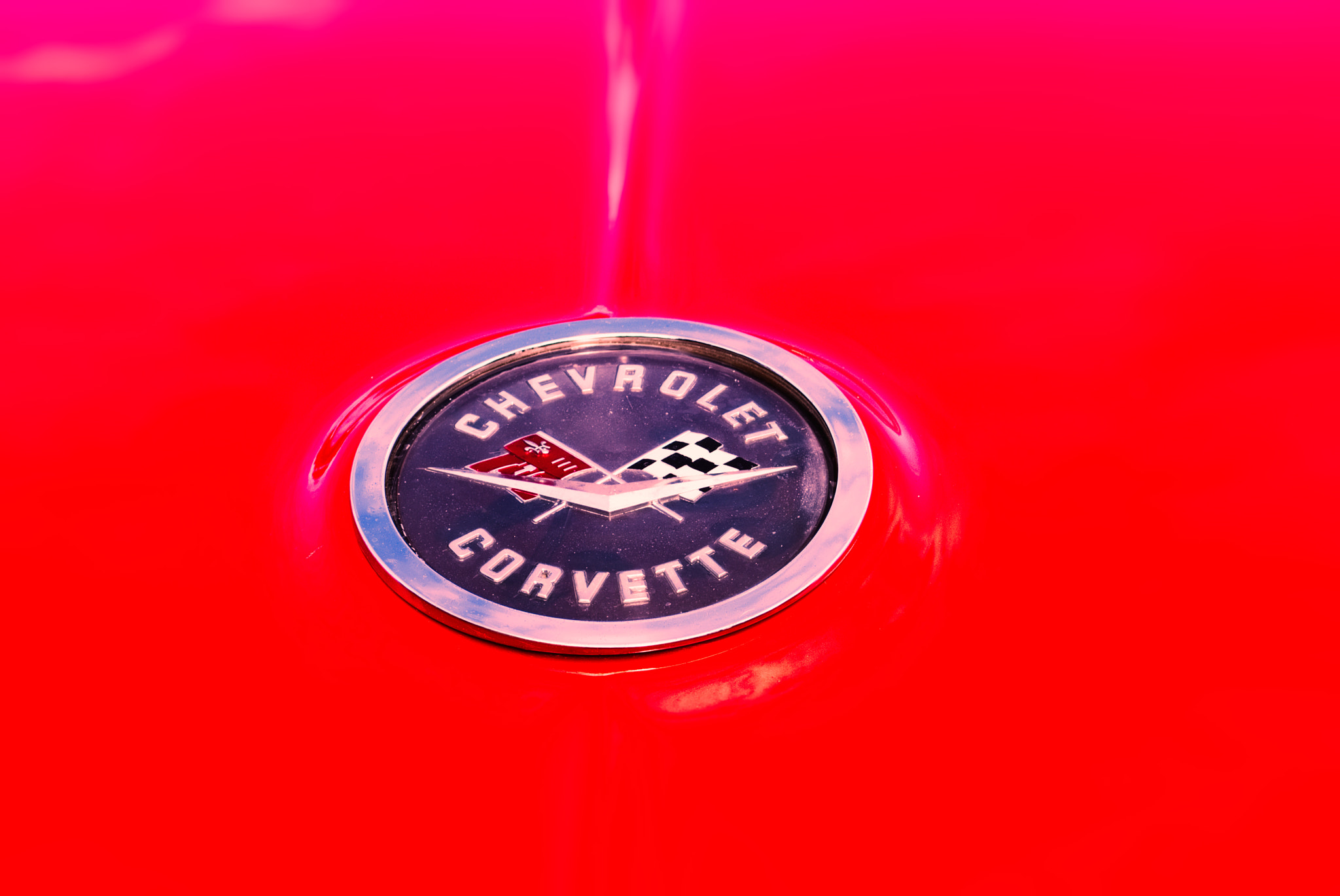 Nikon D60 sample photo. Corvette red photography