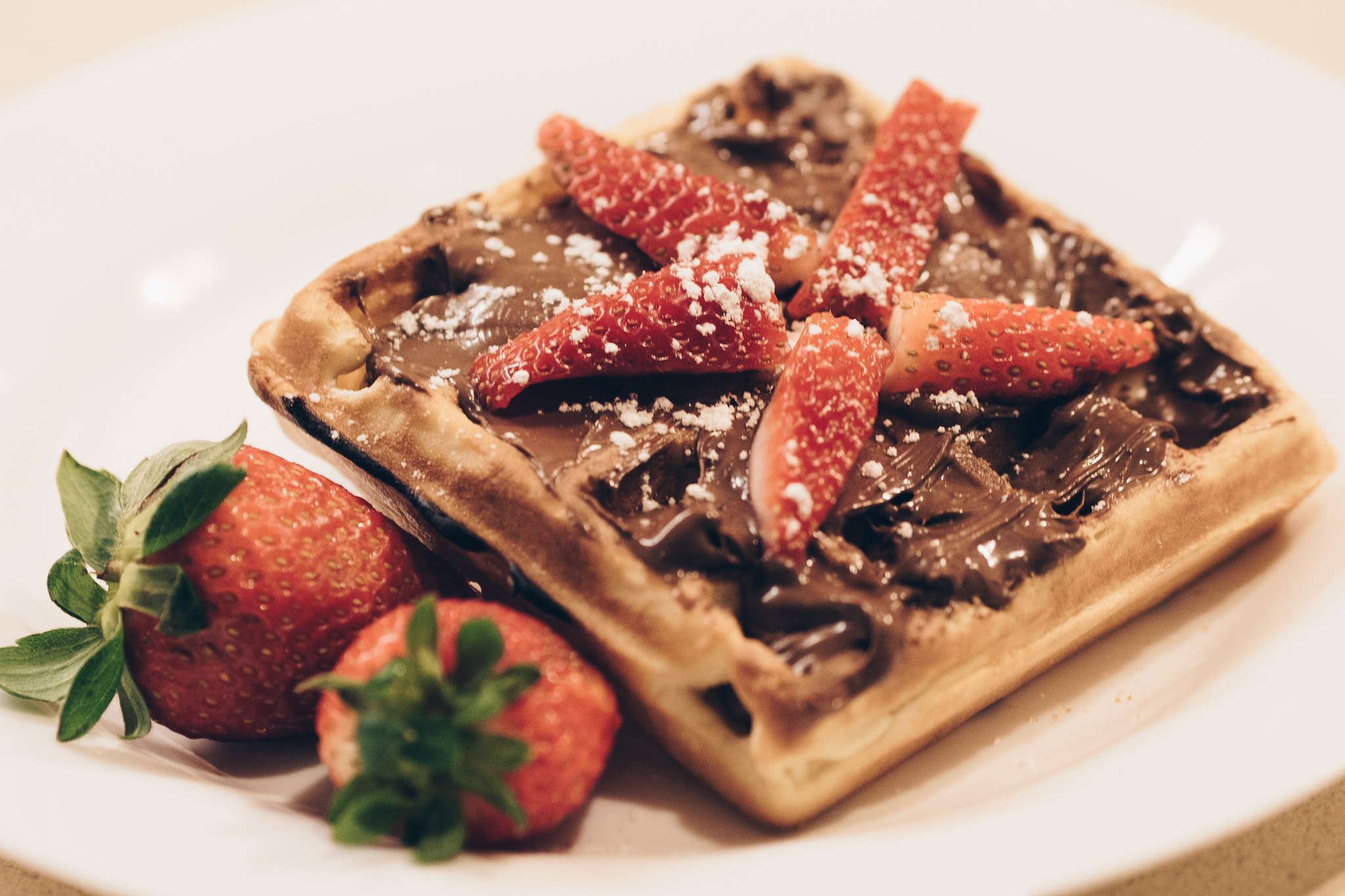 Olympus M.Zuiko Digital ED 75mm F1.8 sample photo. Waffle photography