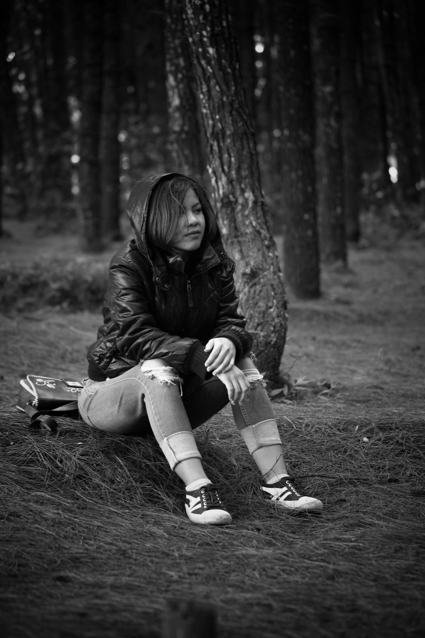 Canon EF 70-300mm F4-5.6 IS USM sample photo. Bw photography