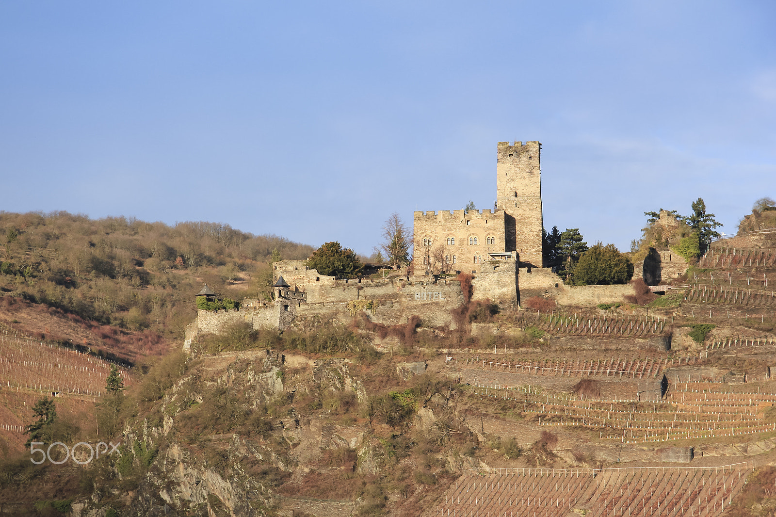 Canon EF-S 17-85mm F4-5.6 IS USM sample photo. Rhine river castle ruins germany photography