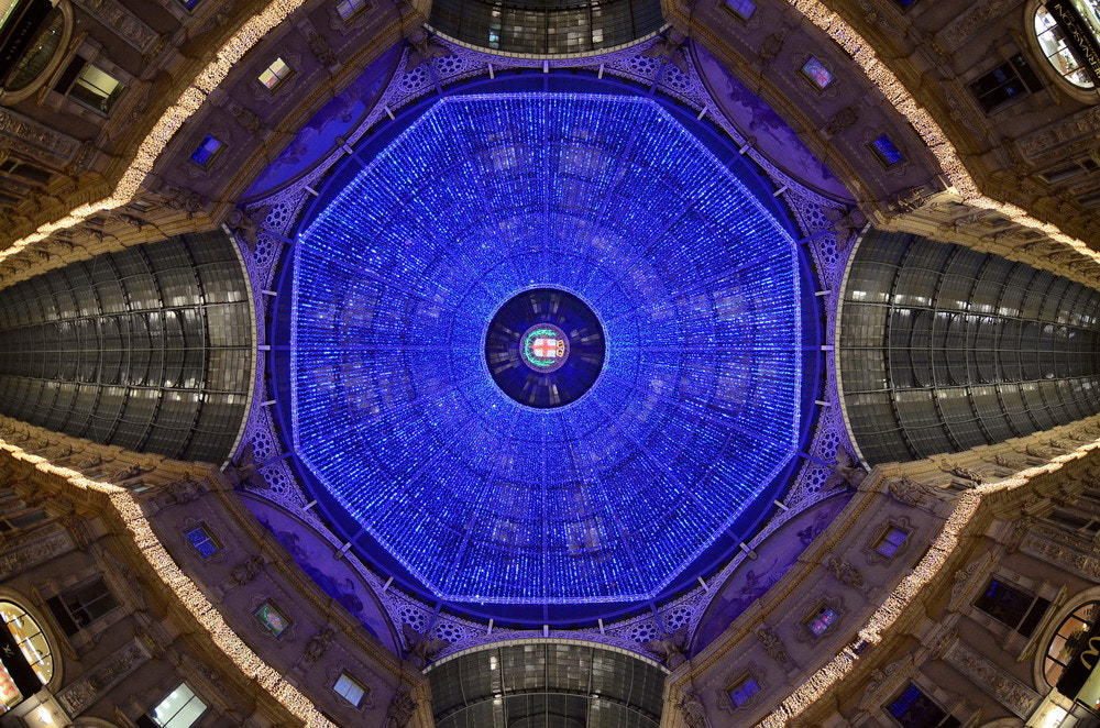 Nikon D5100 + Nikon AF DX Fisheye-Nikkor 10.5mm F2.8G ED sample photo. Galleria vittorio emanuele - milano photography