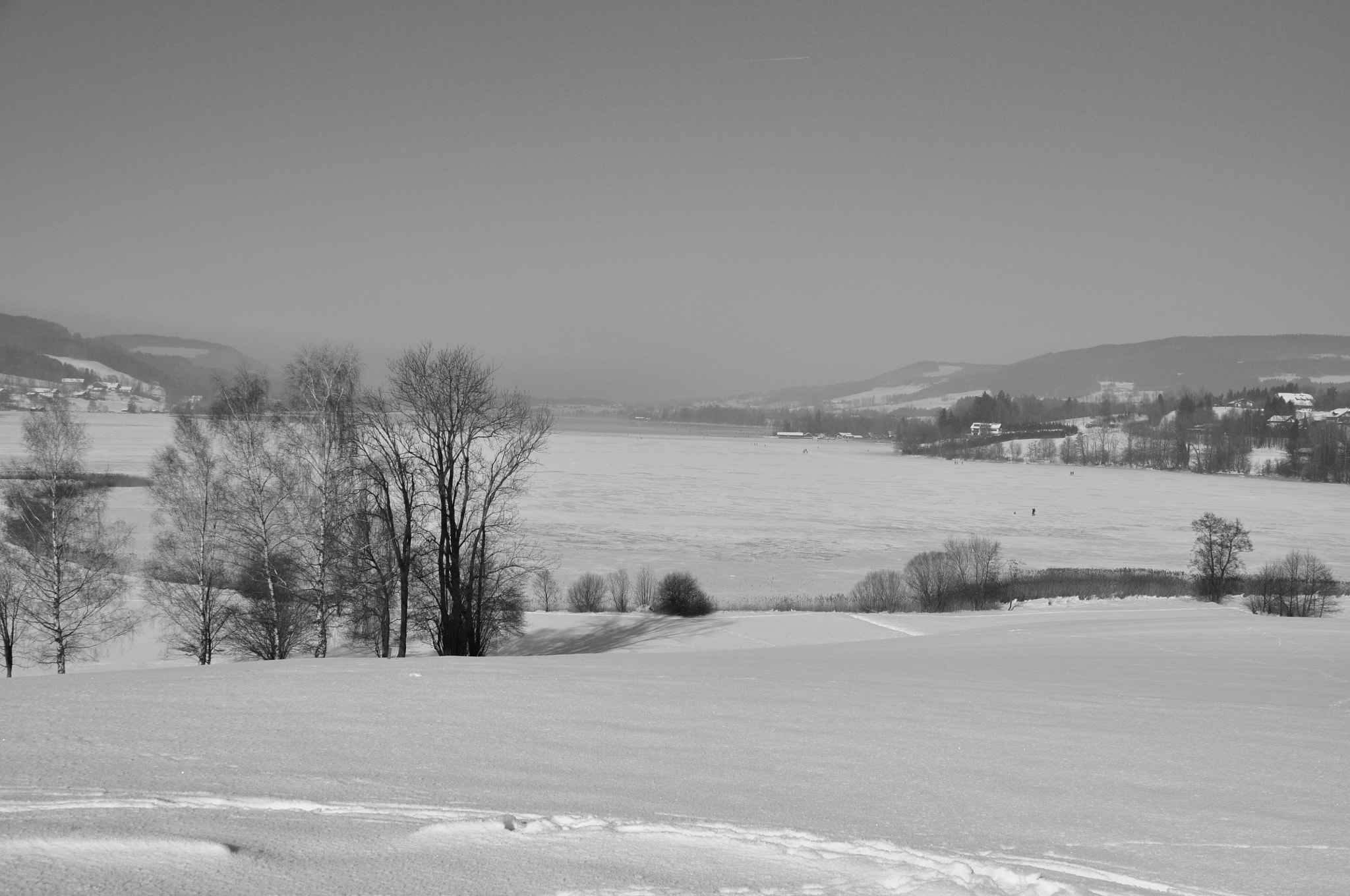 Nikon D5000 sample photo. Frozen irrsee, austria photography