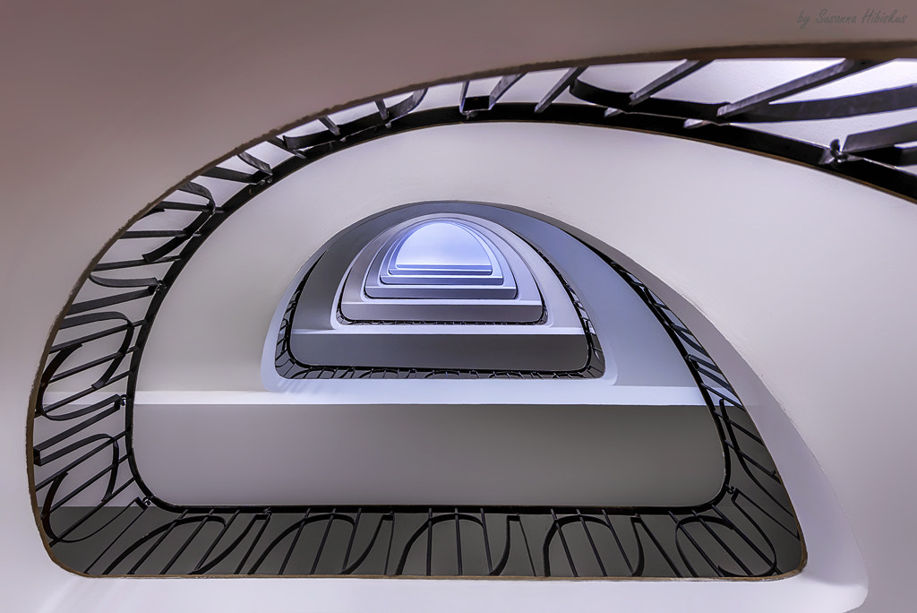 Nikon AF-S Nikkor 14-24mm F2.8G ED sample photo. Munich - staircase photography