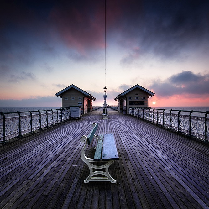 Canon EOS 5DS + Canon EF 16-35mm F4L IS USM sample photo. Penarth pier at sunrise photography