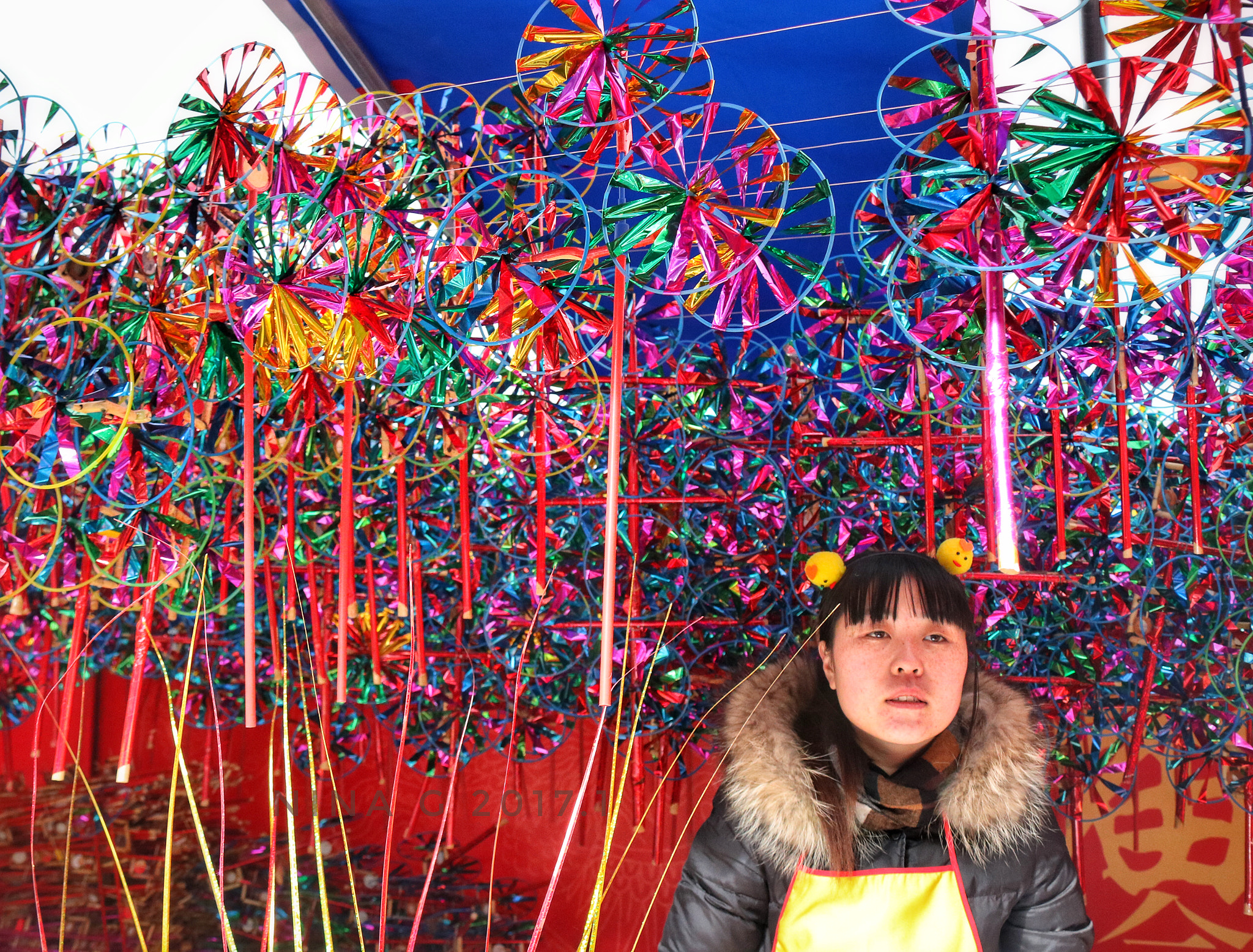 Canon EOS 750D (EOS Rebel T6i / EOS Kiss X8i) sample photo. A little stall in ditan fair photography