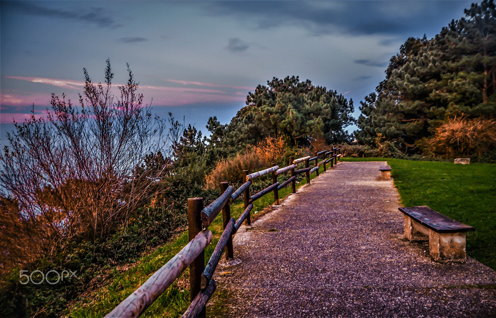 Nikon D7000 + Sigma 18-250mm F3.5-6.3 DC OS HSM sample photo. Empty benches photography