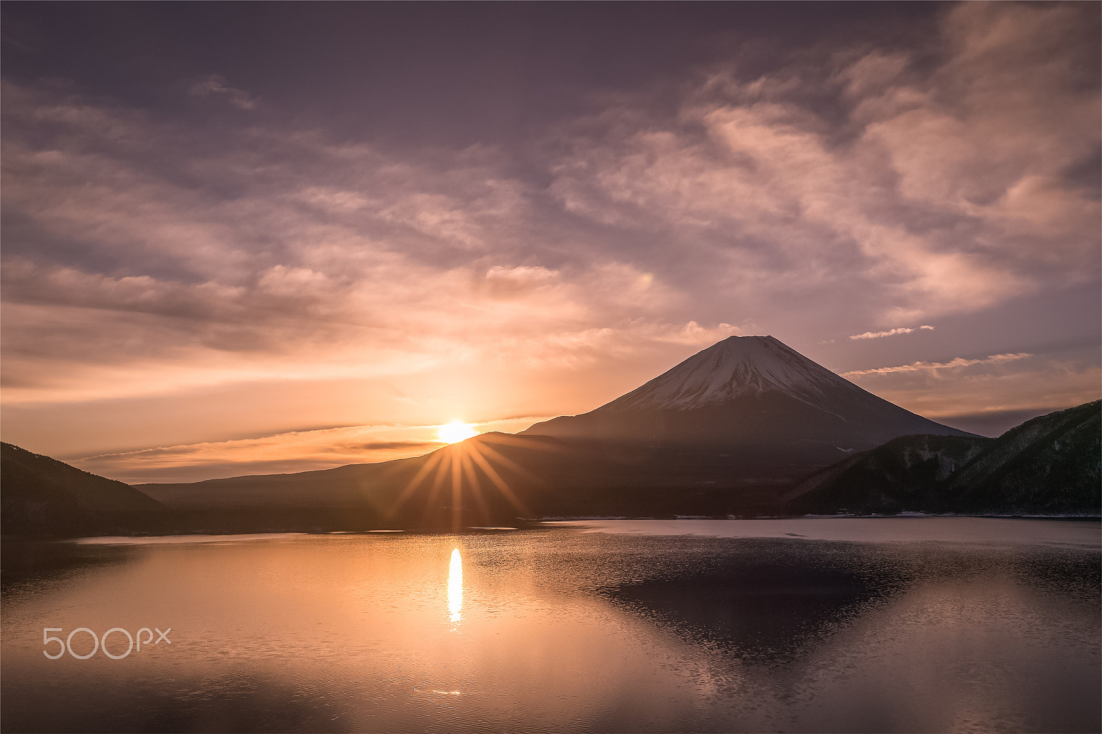 Canon EF 24-70mm F2.8L II USM sample photo. Mountain fuji at motosu lake photography