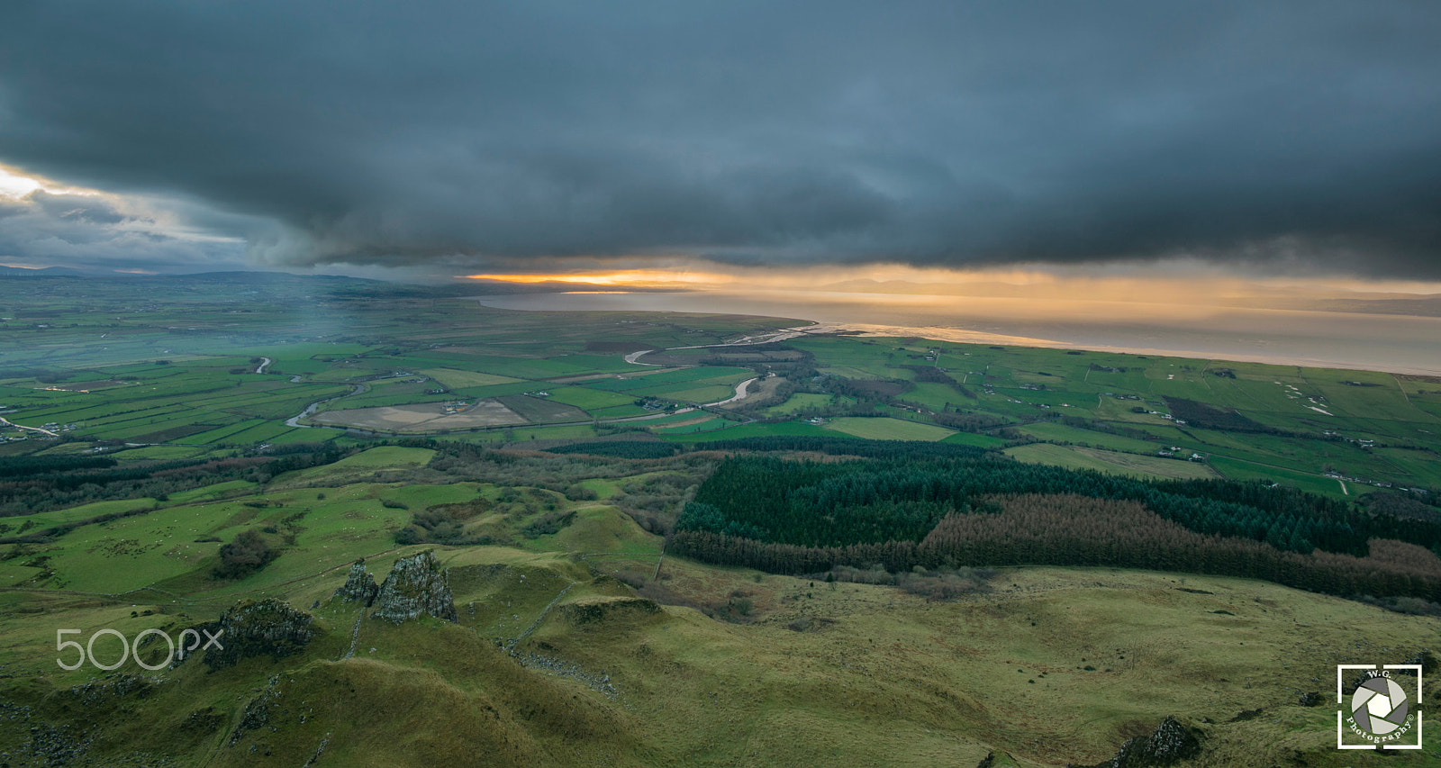 Sigma 10-20mm F4-5.6 EX DC HSM sample photo. Binevenagh mountain photography