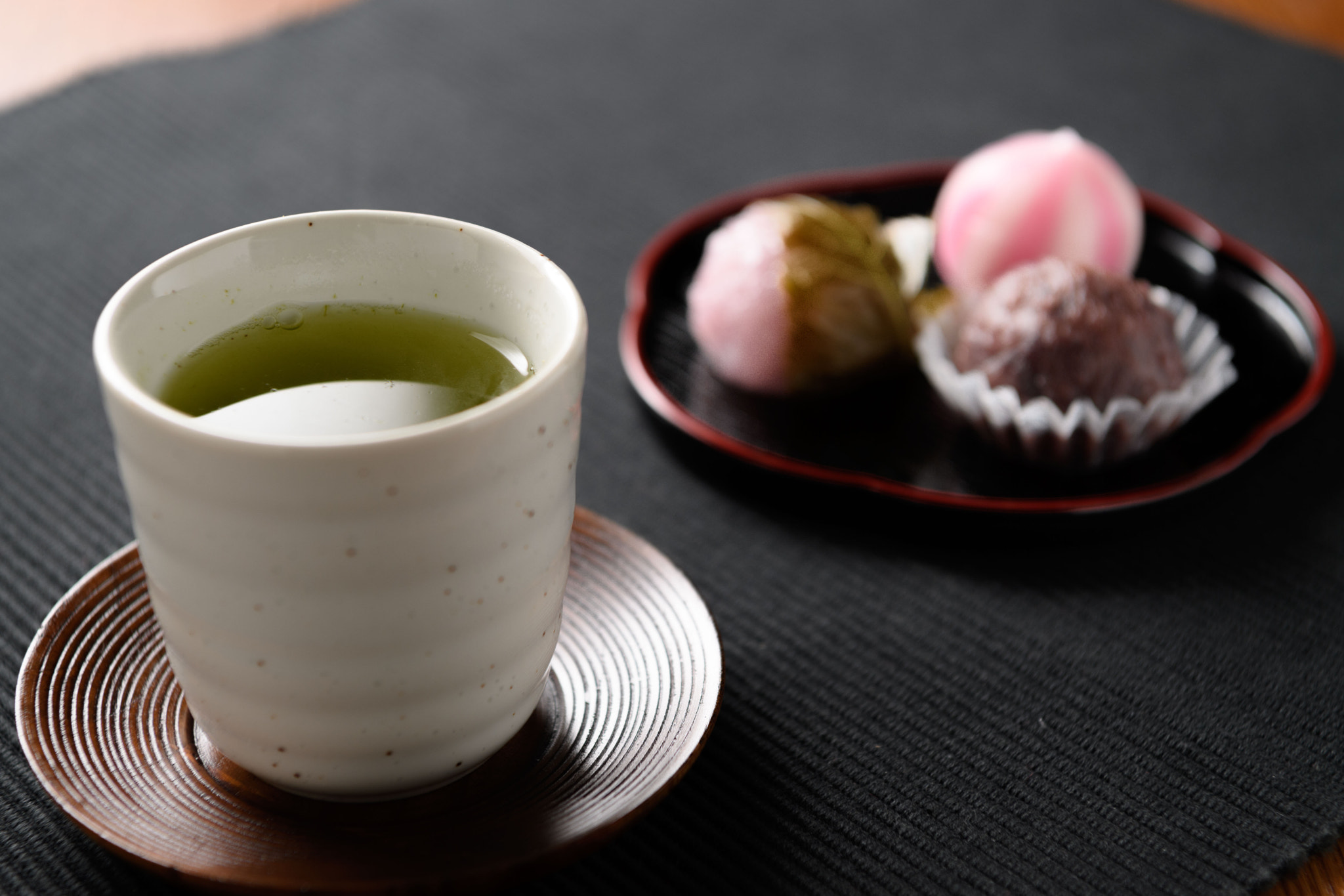 Nikon AF-S Nikkor 24-70mm F2.8E ED VR sample photo. 和菓子と煎茶 photography