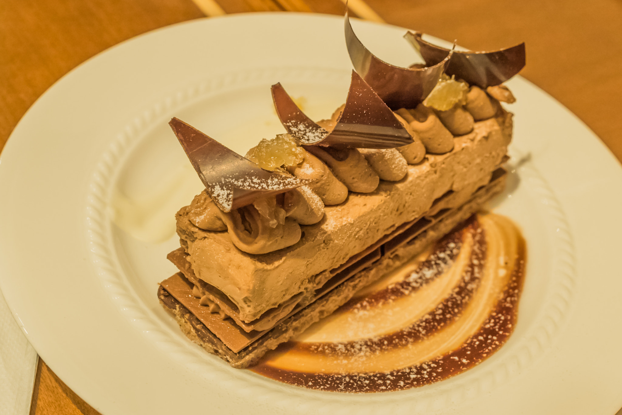 Sony a7S II sample photo. Chocolate mille-feuille photography