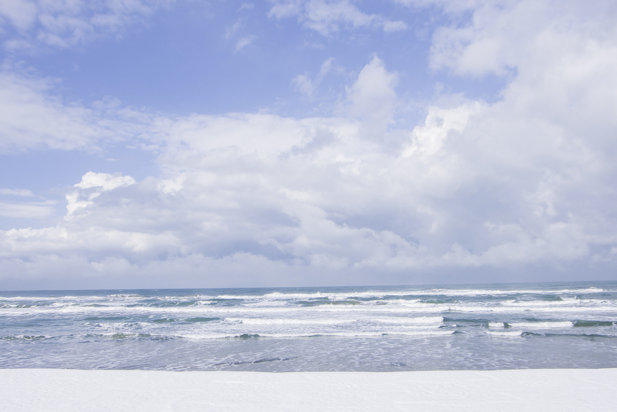 Pentax K-1 sample photo. Snow beach photography