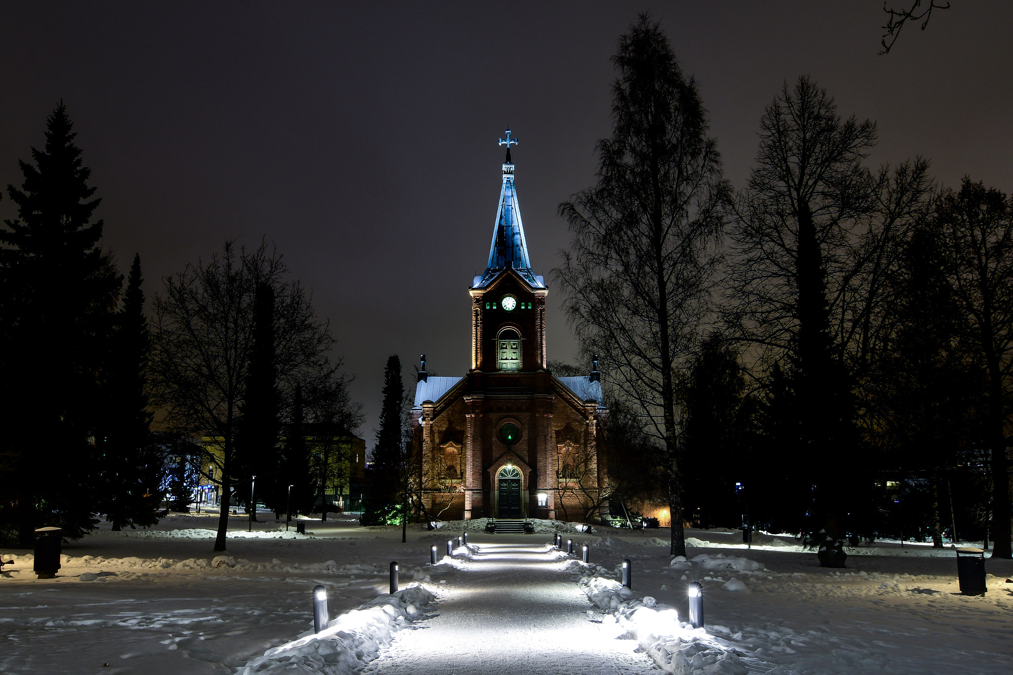 Nikon D500 sample photo. Kaupunginkirkko in jyväskylä, finland photography