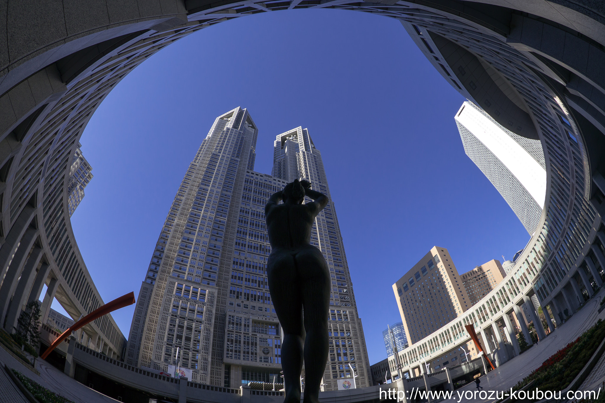 Panasonic Lumix DMC-GH2 sample photo. Fisheye shinjuku photography