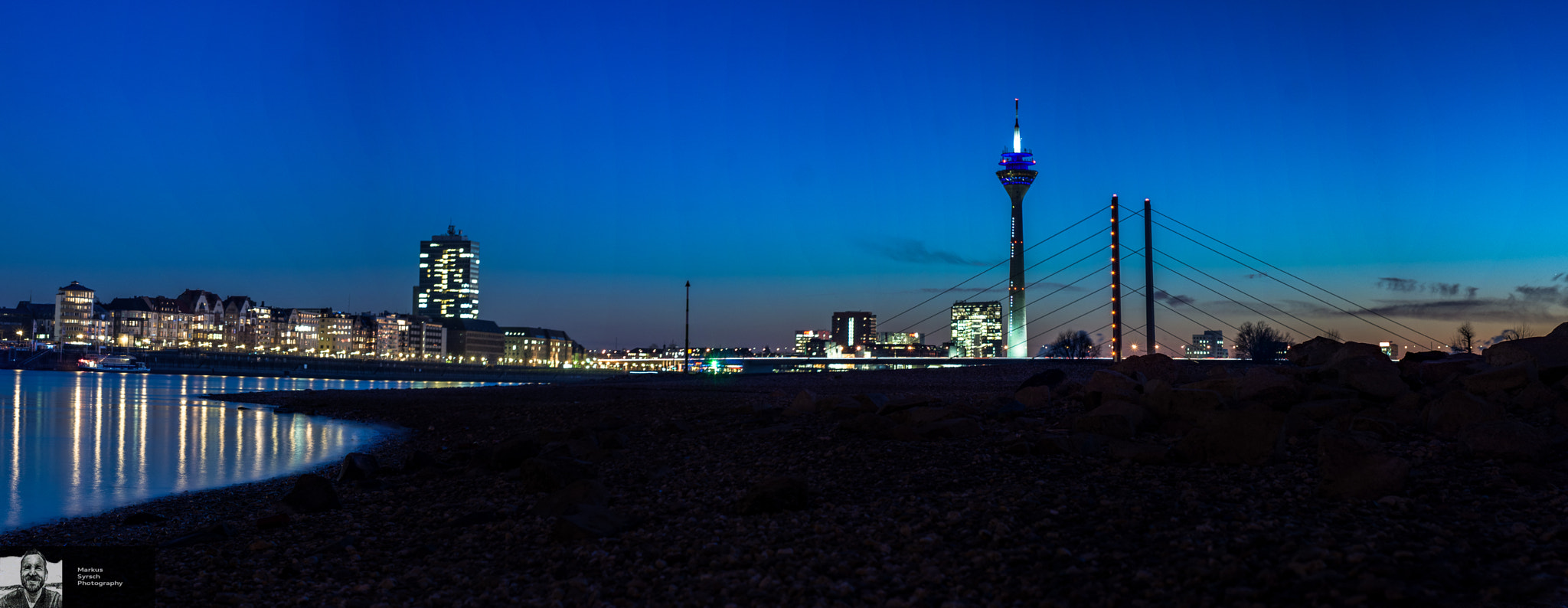 Sony Alpha DSLR-A350 sample photo. Skyline rheinkniebrücke photography