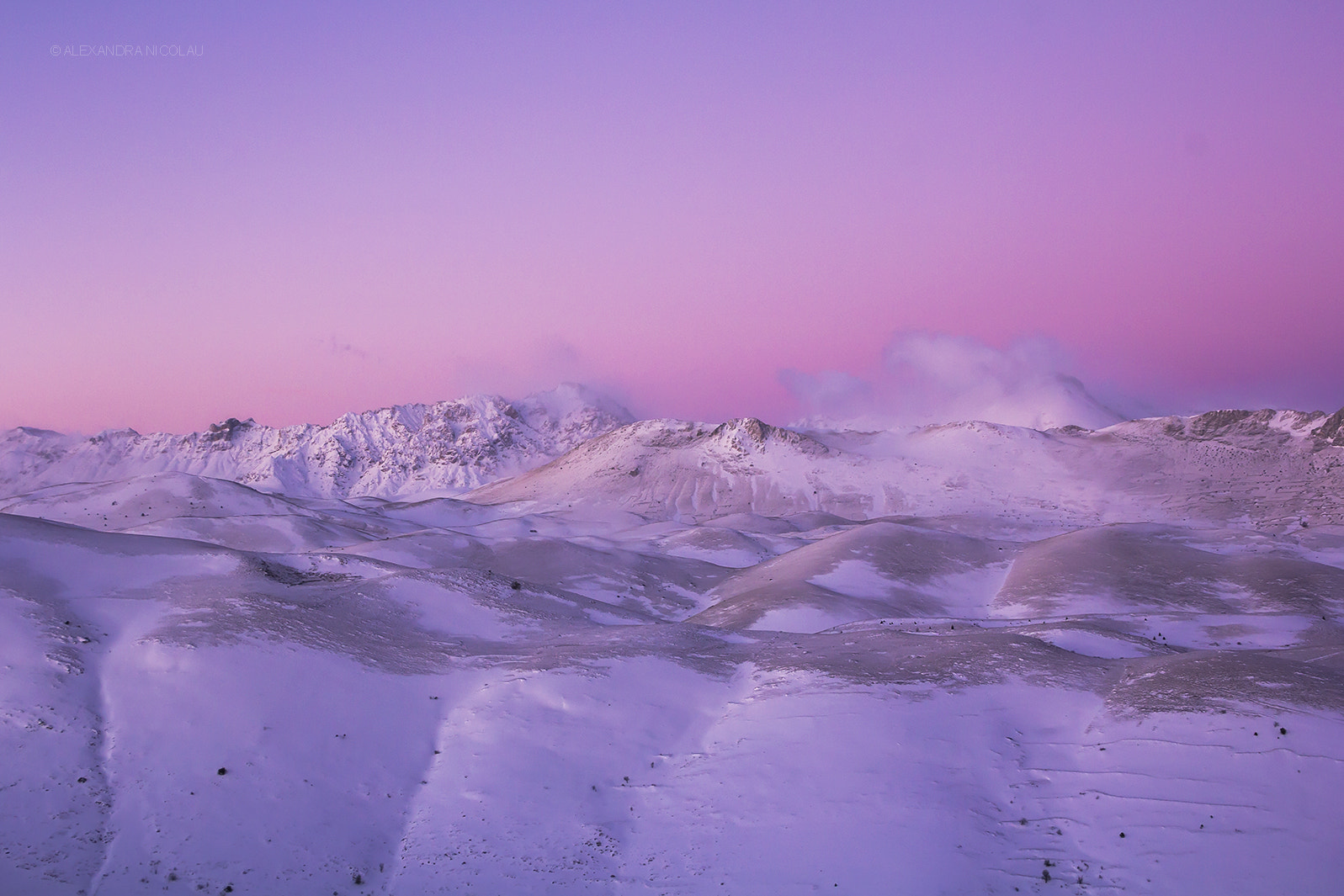 Canon EF-S 18-55mm F3.5-5.6 II sample photo. The pink apennines photography