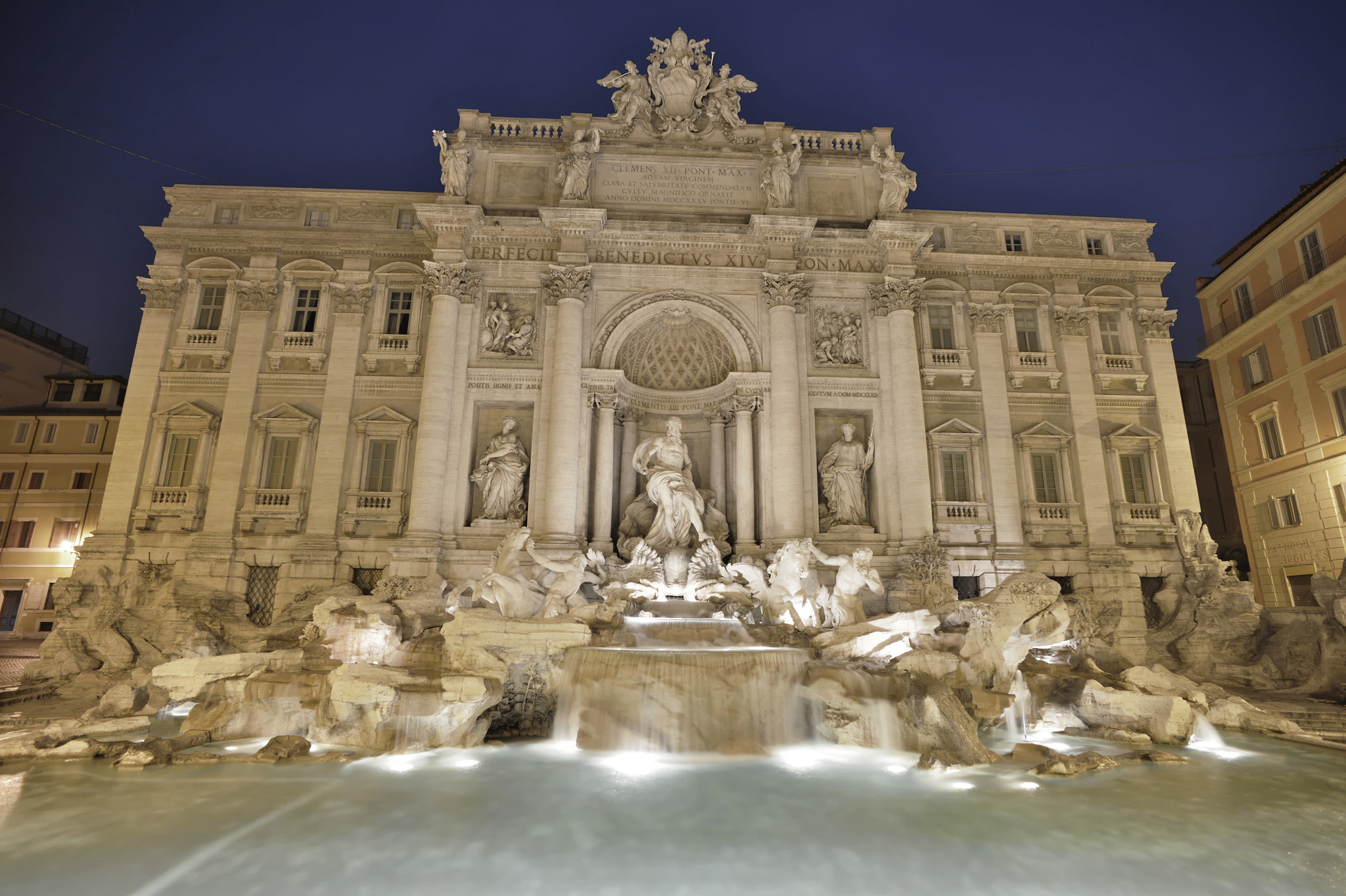 The Trevi fountain in Rome