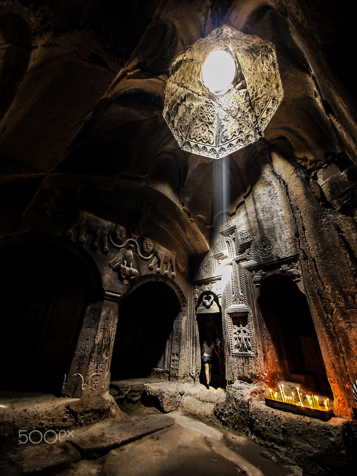 Panasonic Lumix DMC-G2 + Panasonic Lumix G Vario 7-14mm F4 ASPH sample photo. Geghard monastery photography