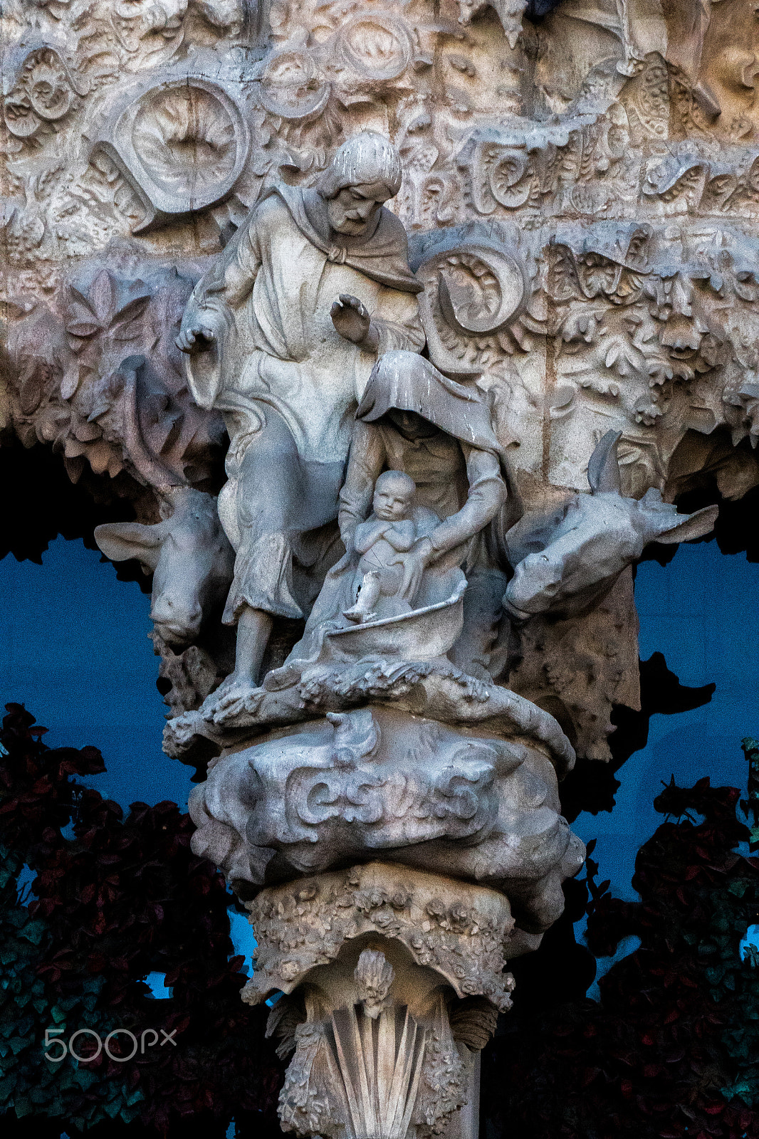 Panasonic Lumix DMC-GH4 sample photo. Sagrada familia birth facade photography