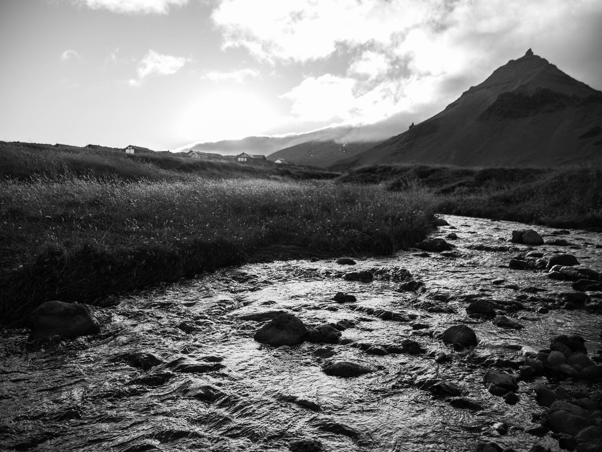 Panasonic Lumix DMC-G7 sample photo. Stream in hellnar iceland photography