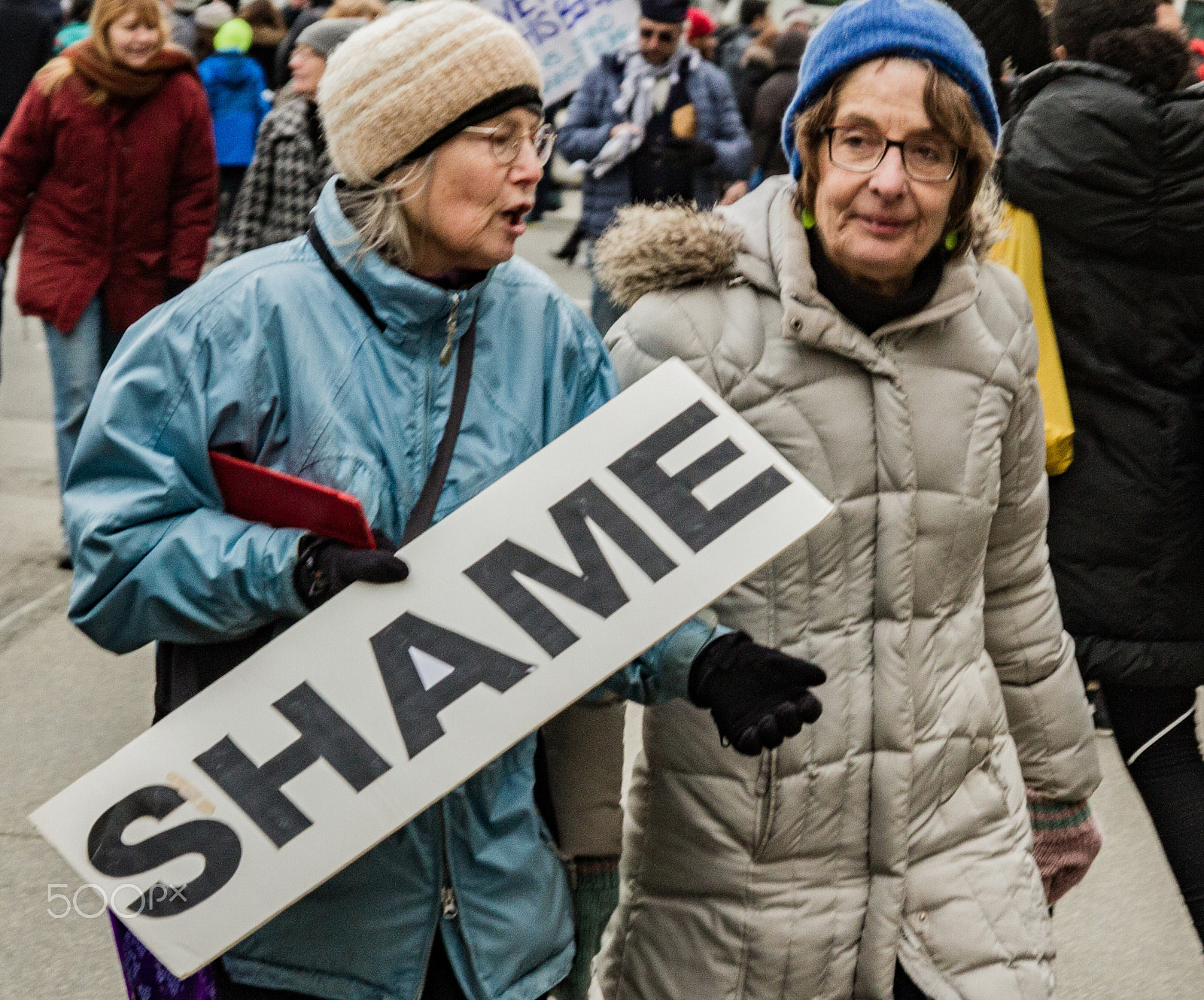 Sigma 18-200mm f/3.5-6.3 DC OS sample photo. Boston immigration march photography