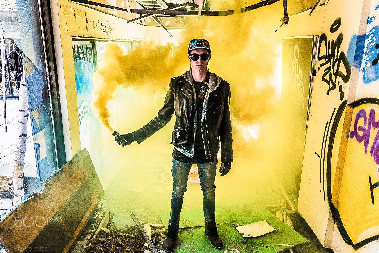 Sony a7S + Sony E 10-18mm F4 OSS sample photo. Smoke bomb photography