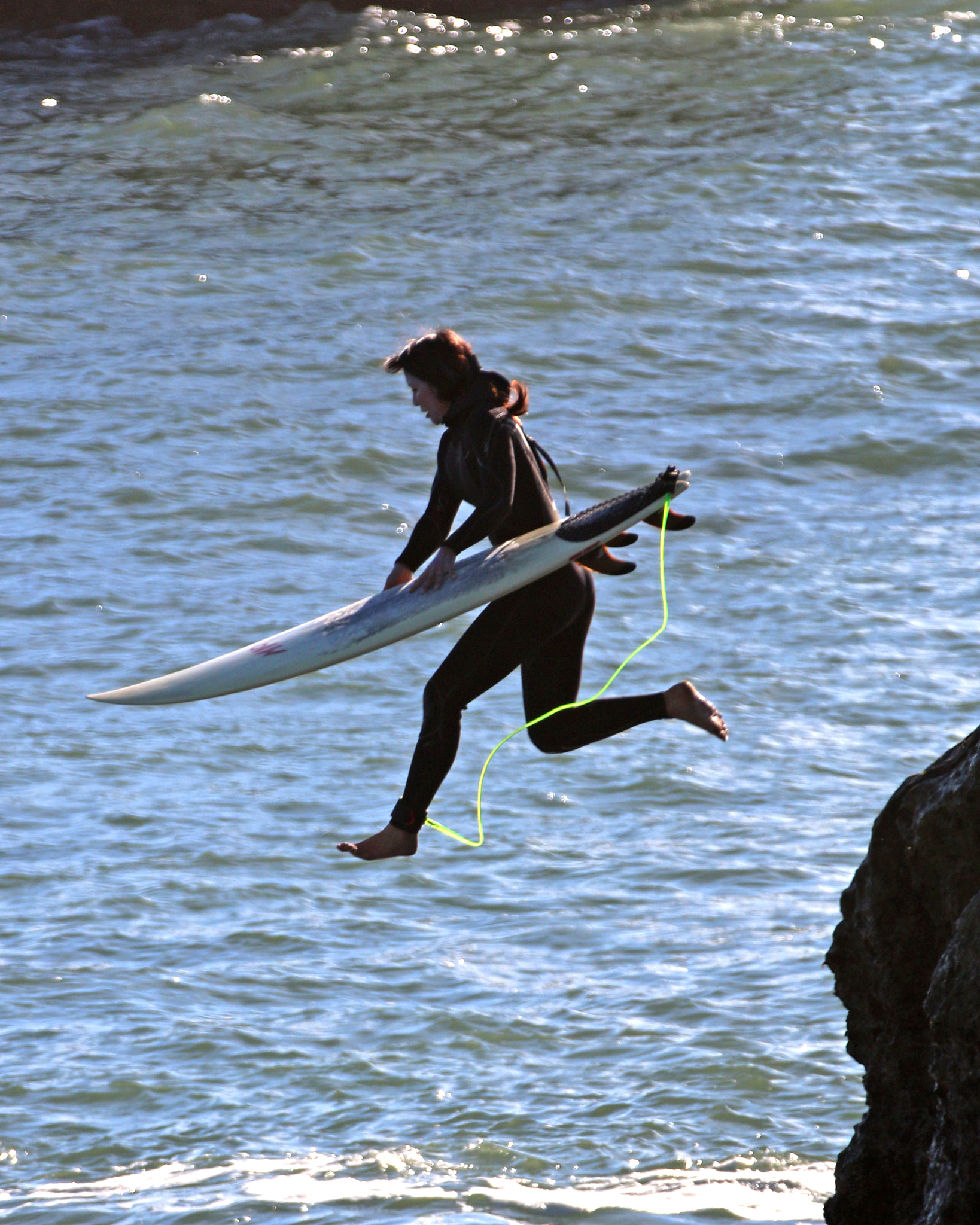 Canon EOS 70D + Canon EF 70-200mm F2.8L IS II USM sample photo. Steamers lane santa cruz jump photography