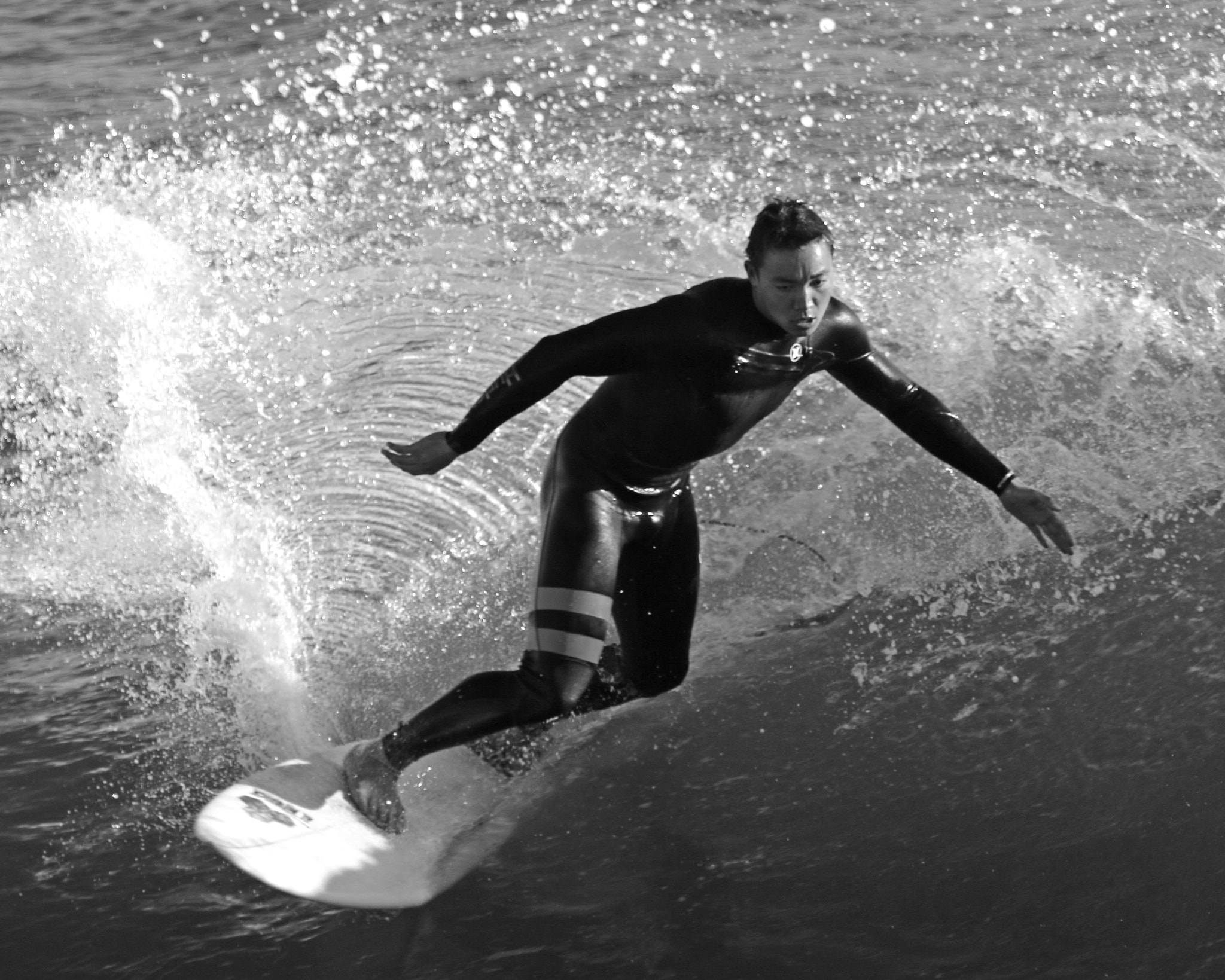 Canon EF 70-200mm F2.8L IS II USM sample photo. Steamers lane santa cruz ride photography