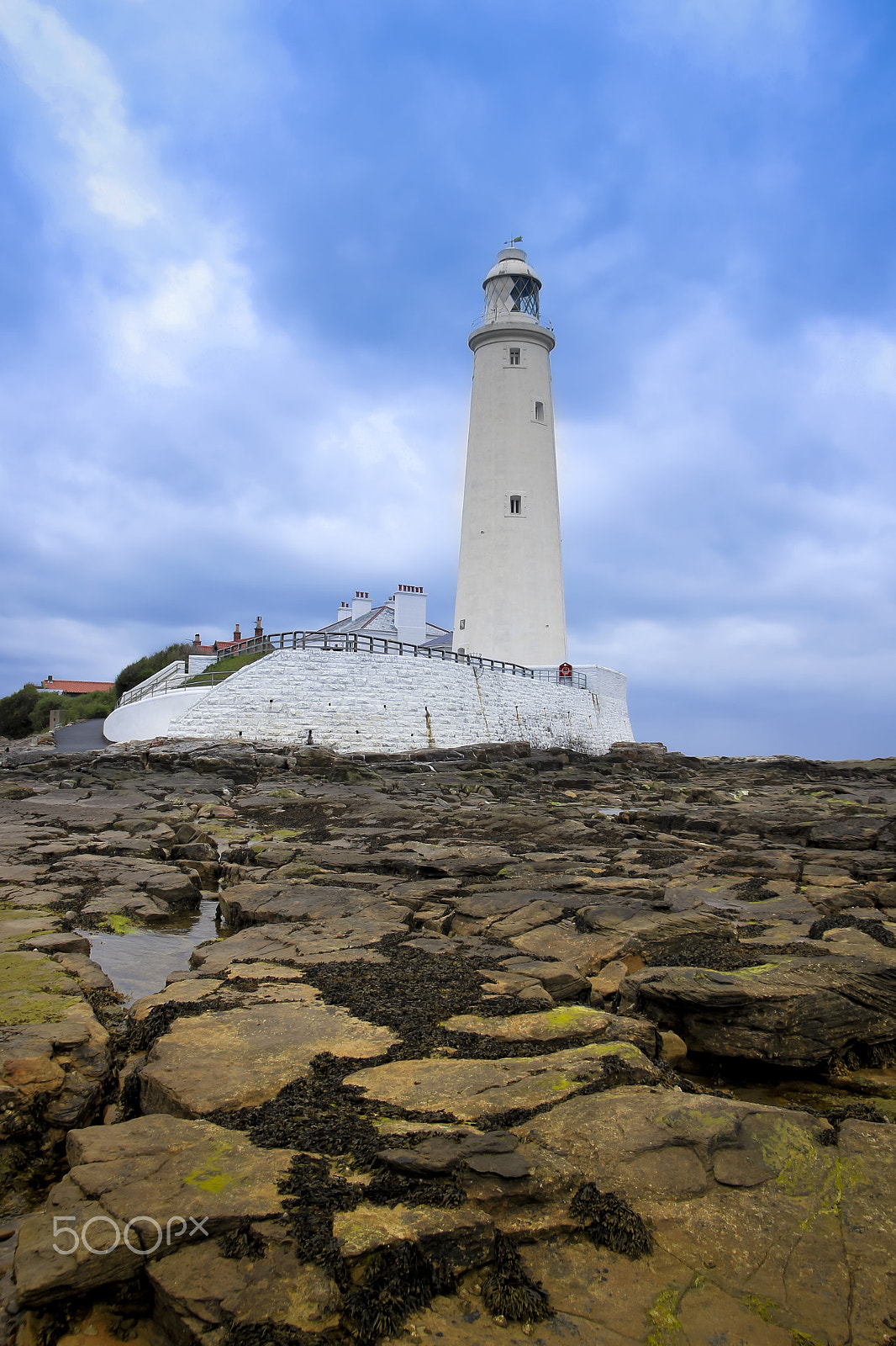 Canon EOS 550D (EOS Rebel T2i / EOS Kiss X4) + Canon EF-S 17-85mm F4-5.6 IS USM sample photo. St marys lighthouse whitley bay photography