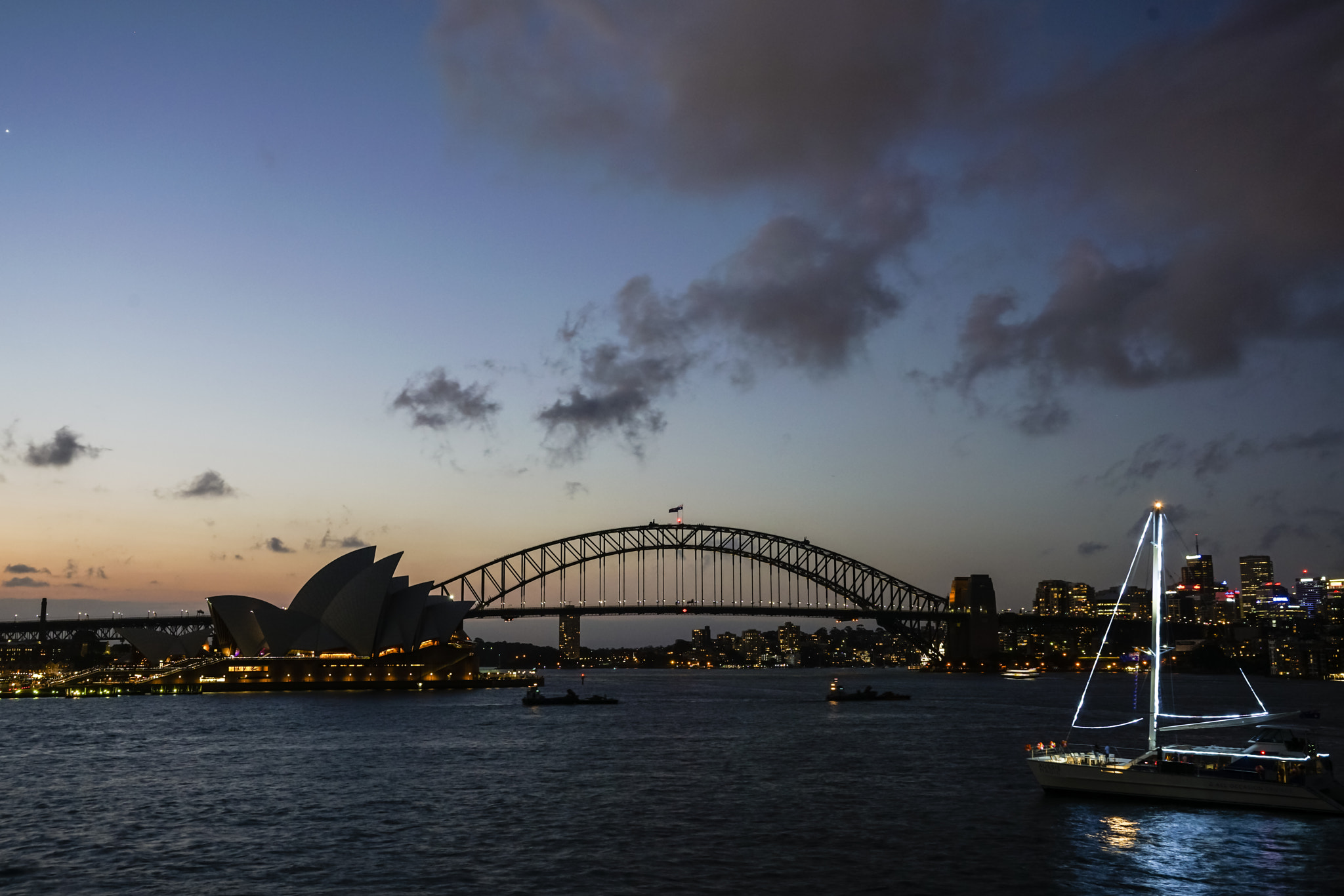Sony a7R II + Canon 24-105mm F4 DG OS HSM | Art 013 sample photo. Opera house and harbour bridge-3 photography
