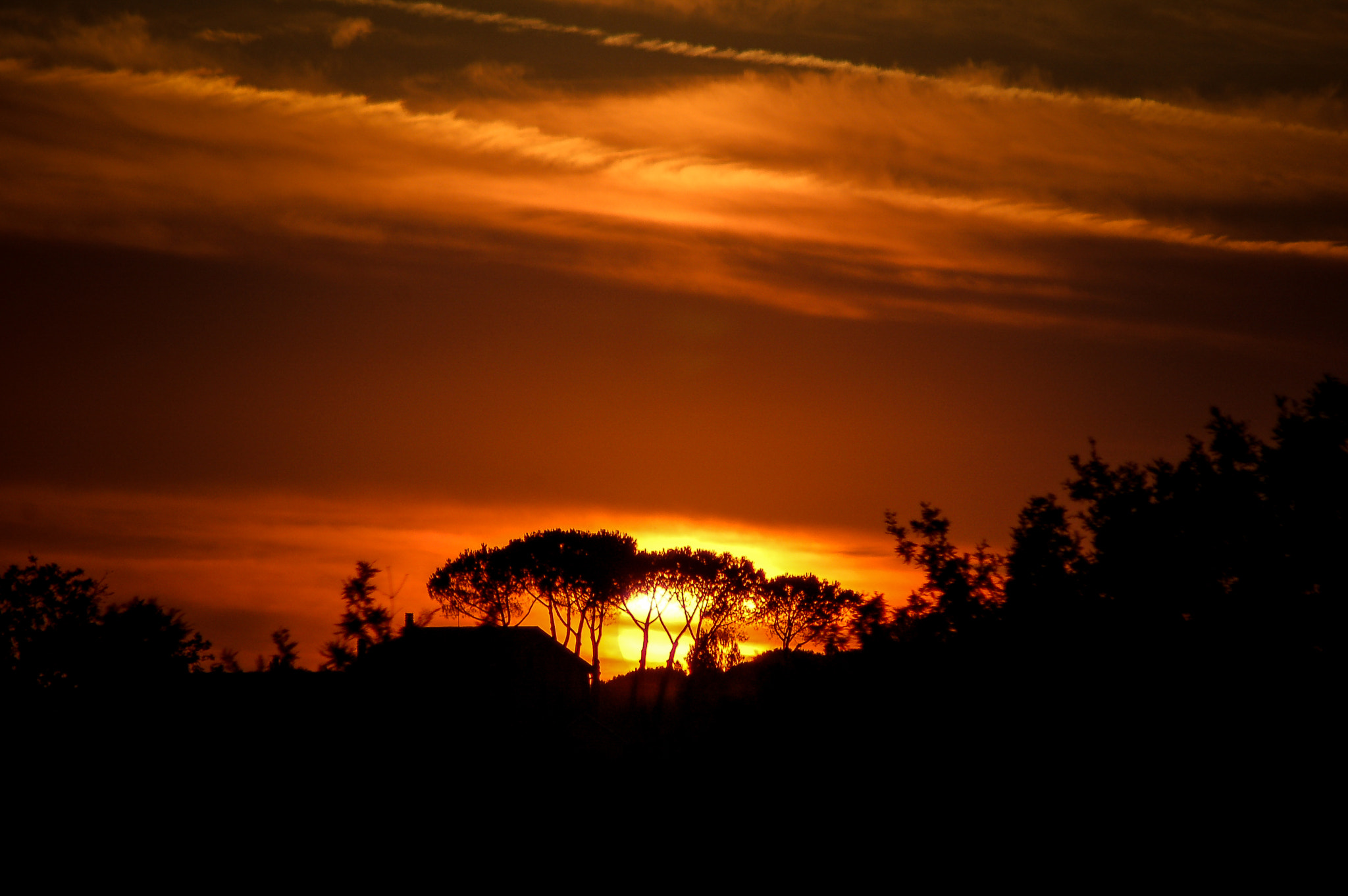 Nikon D50 + Tamron SP 70-300mm F4-5.6 Di VC USD sample photo. Sunset in rome photography